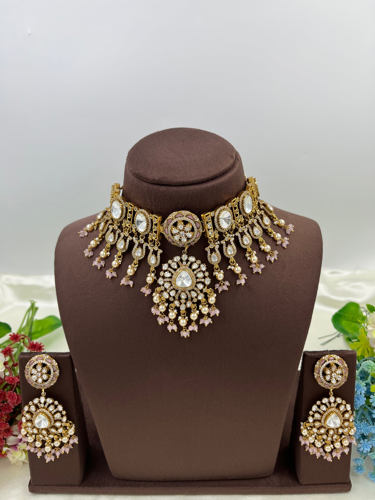 Indre Moissanite Choker Necklace