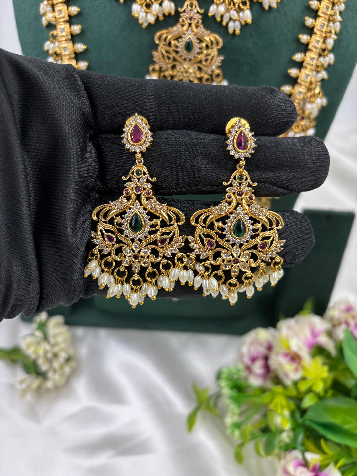 PRATVI TRADITIONAL GOLD PLATED COMBO SET