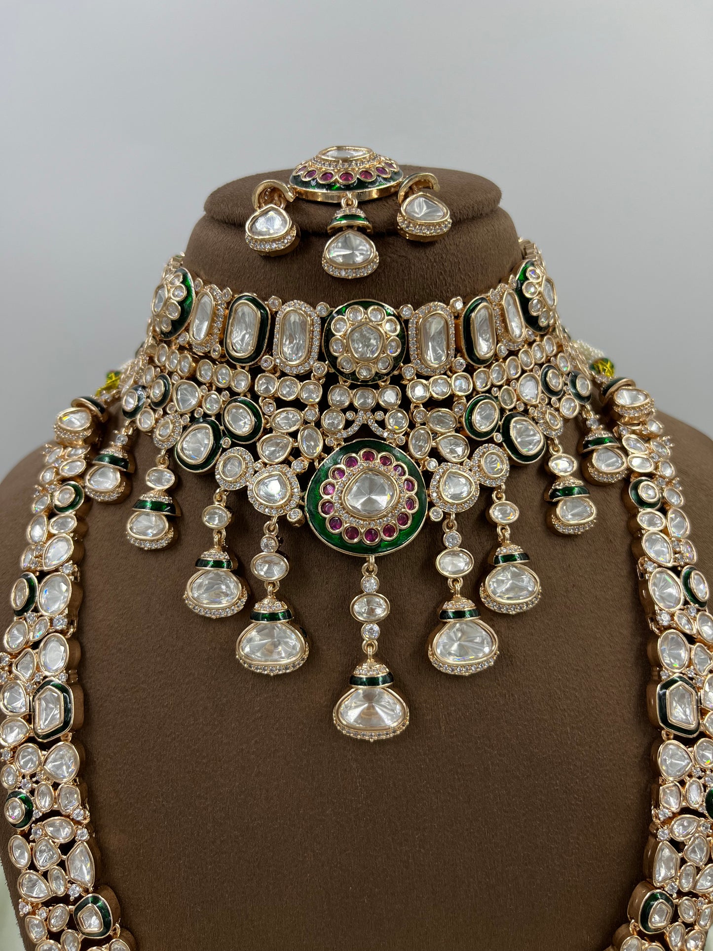 Rosina Combo Moissanite Kundan Necklace