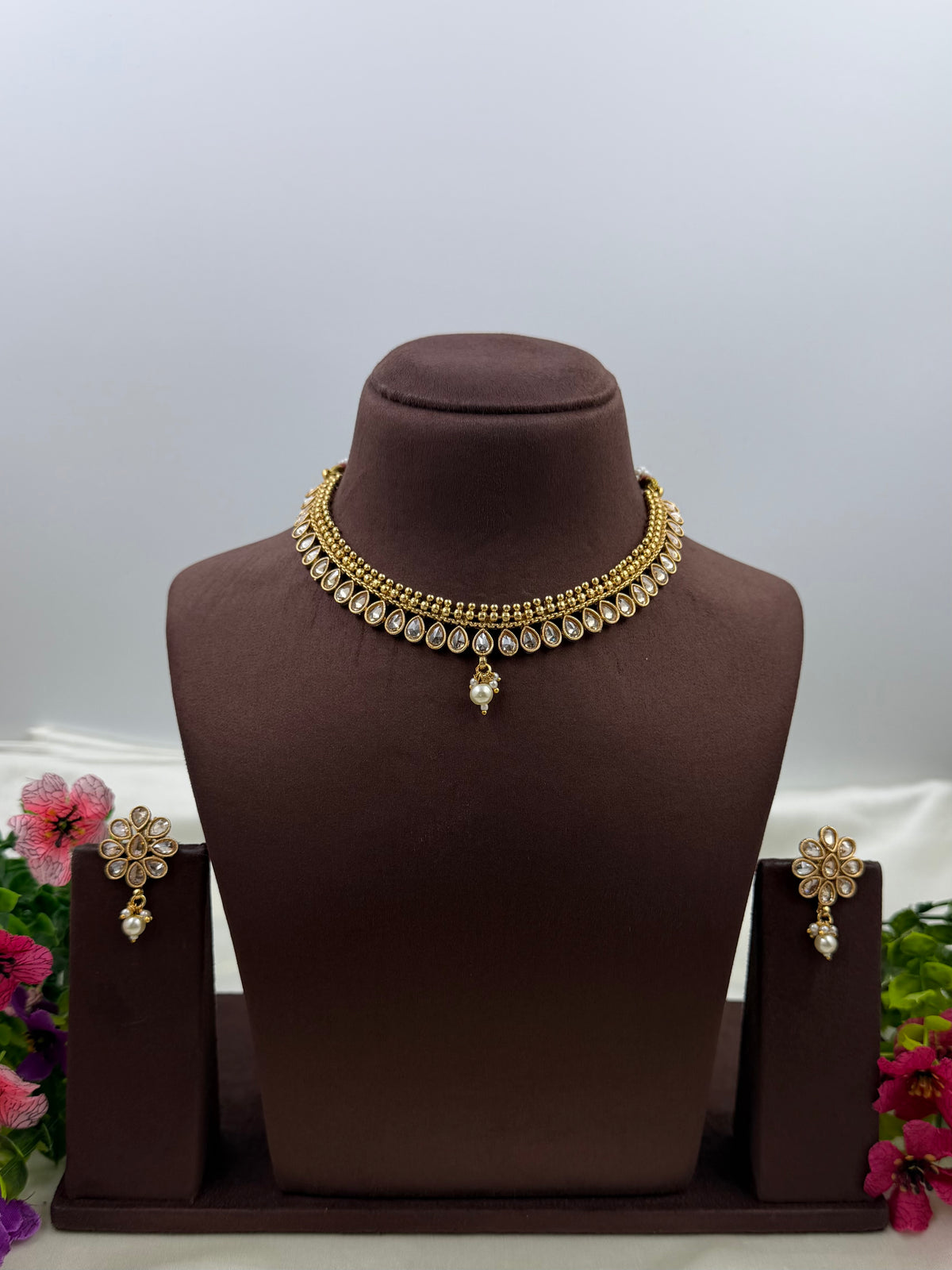 Prachi Traditional Delicate Necklace Set