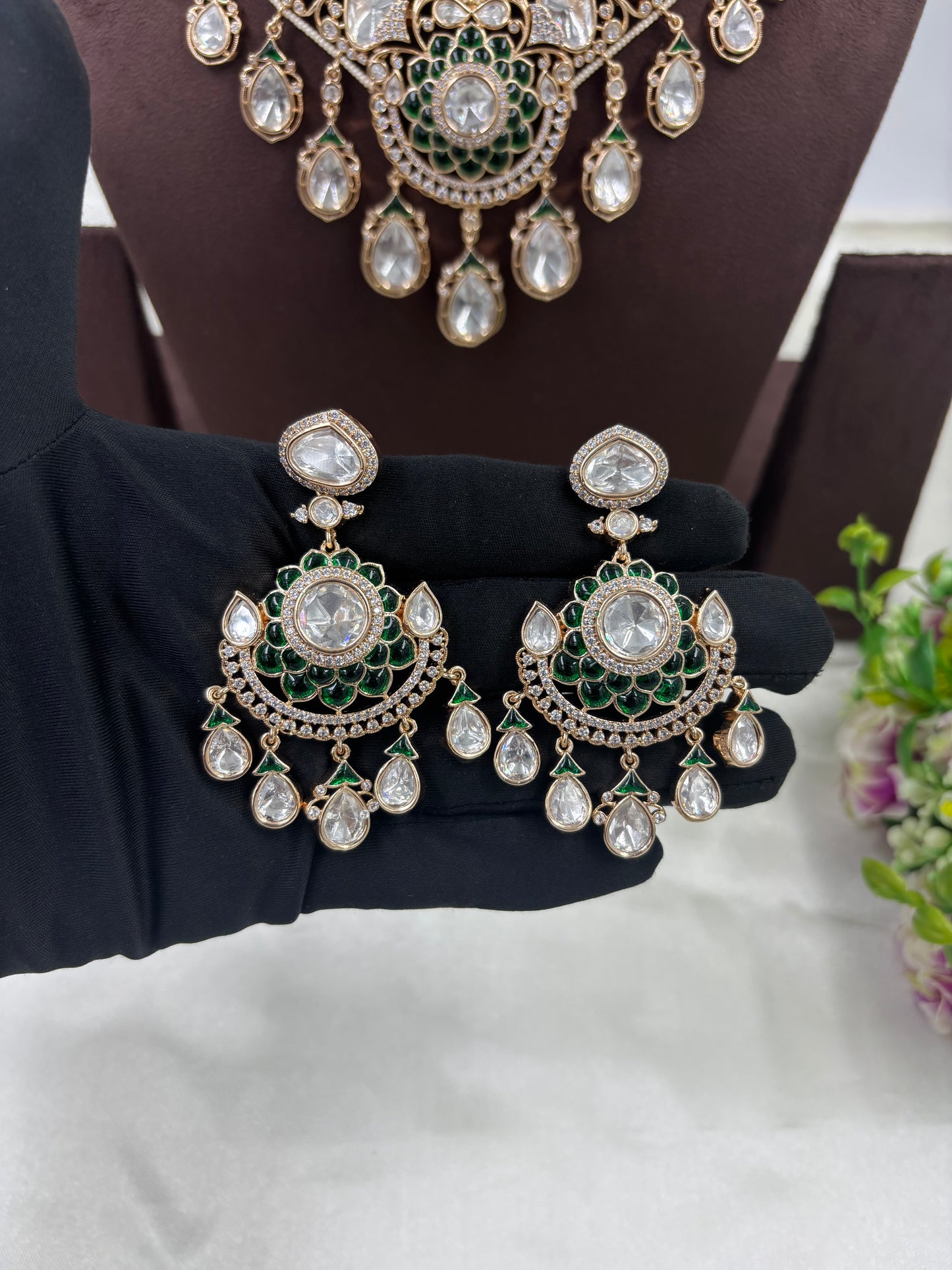 Heer Ratan Moissanite Kundan Necklace
