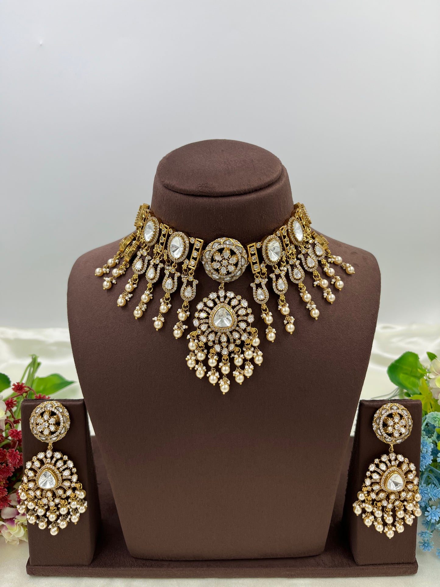 Indre Moissanite Choker Necklace