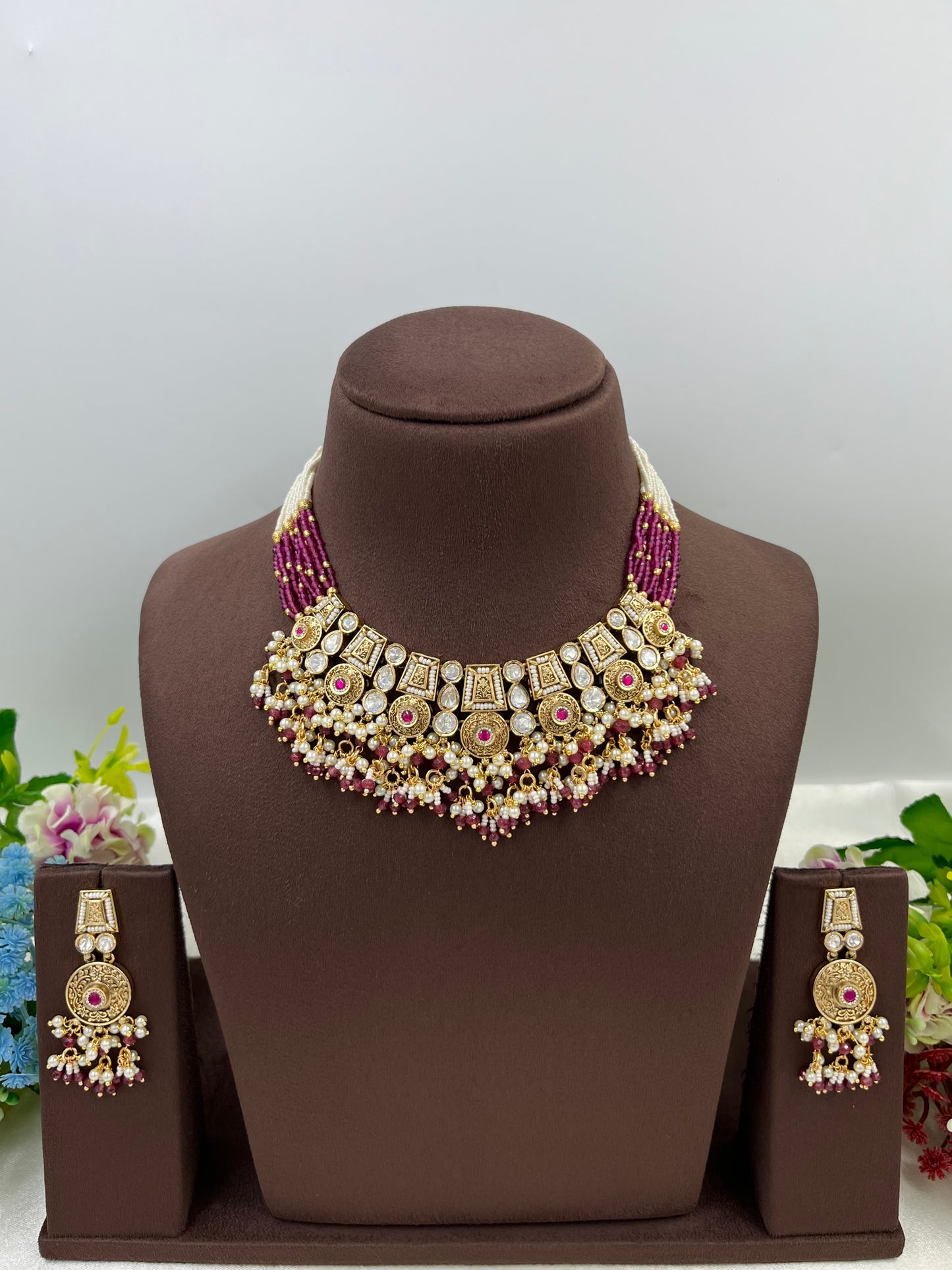 Poonam Heritage Premium Moti Necklace