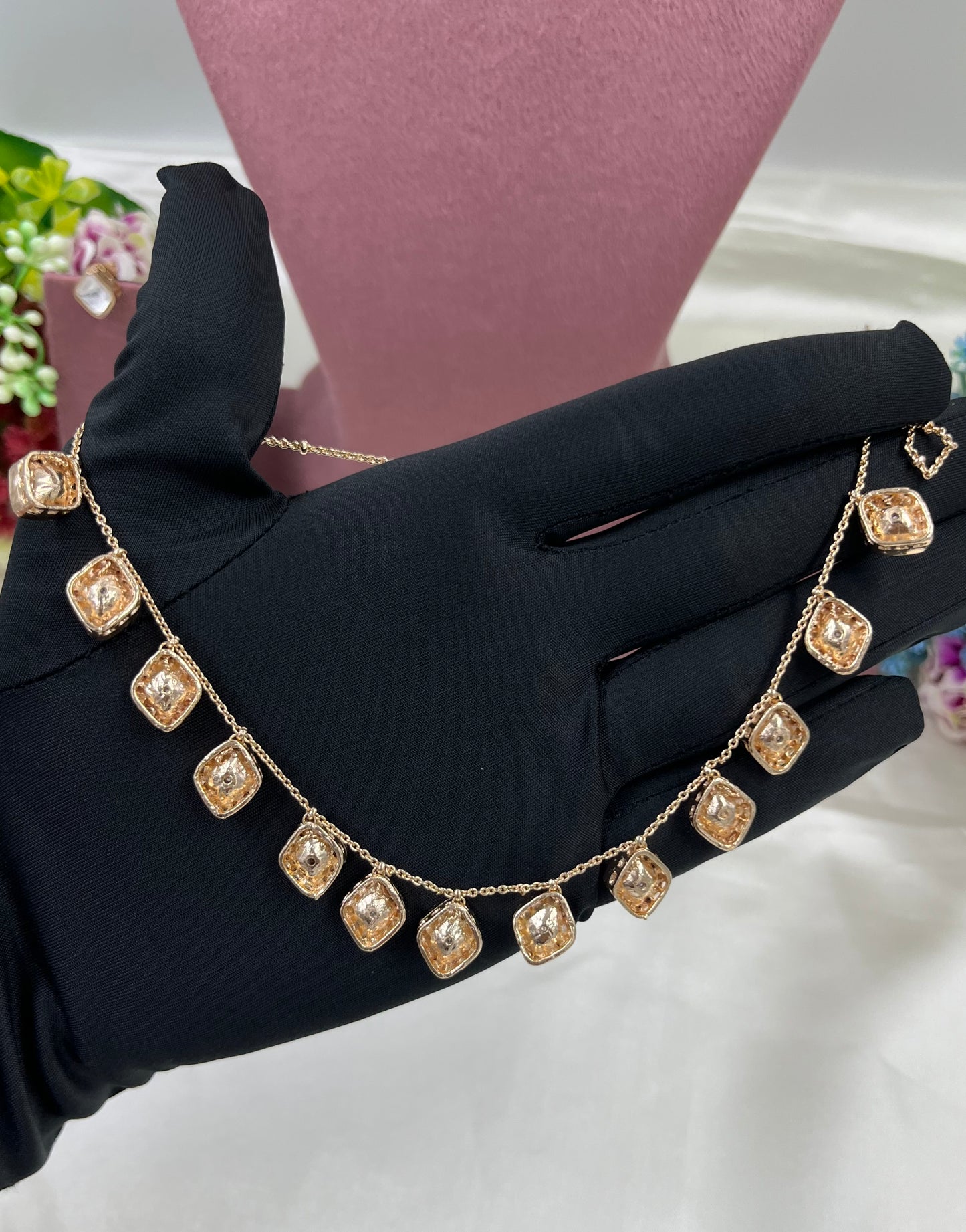 Sana Moissanite Chain Necklace