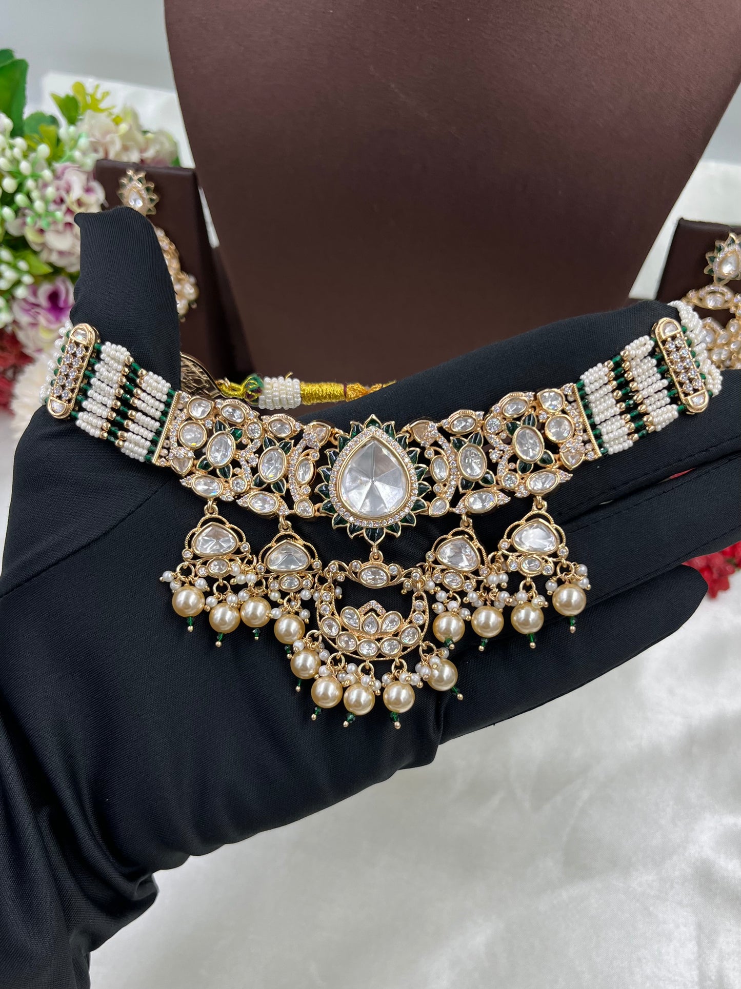 Zarina Moissanite Kundan Choker