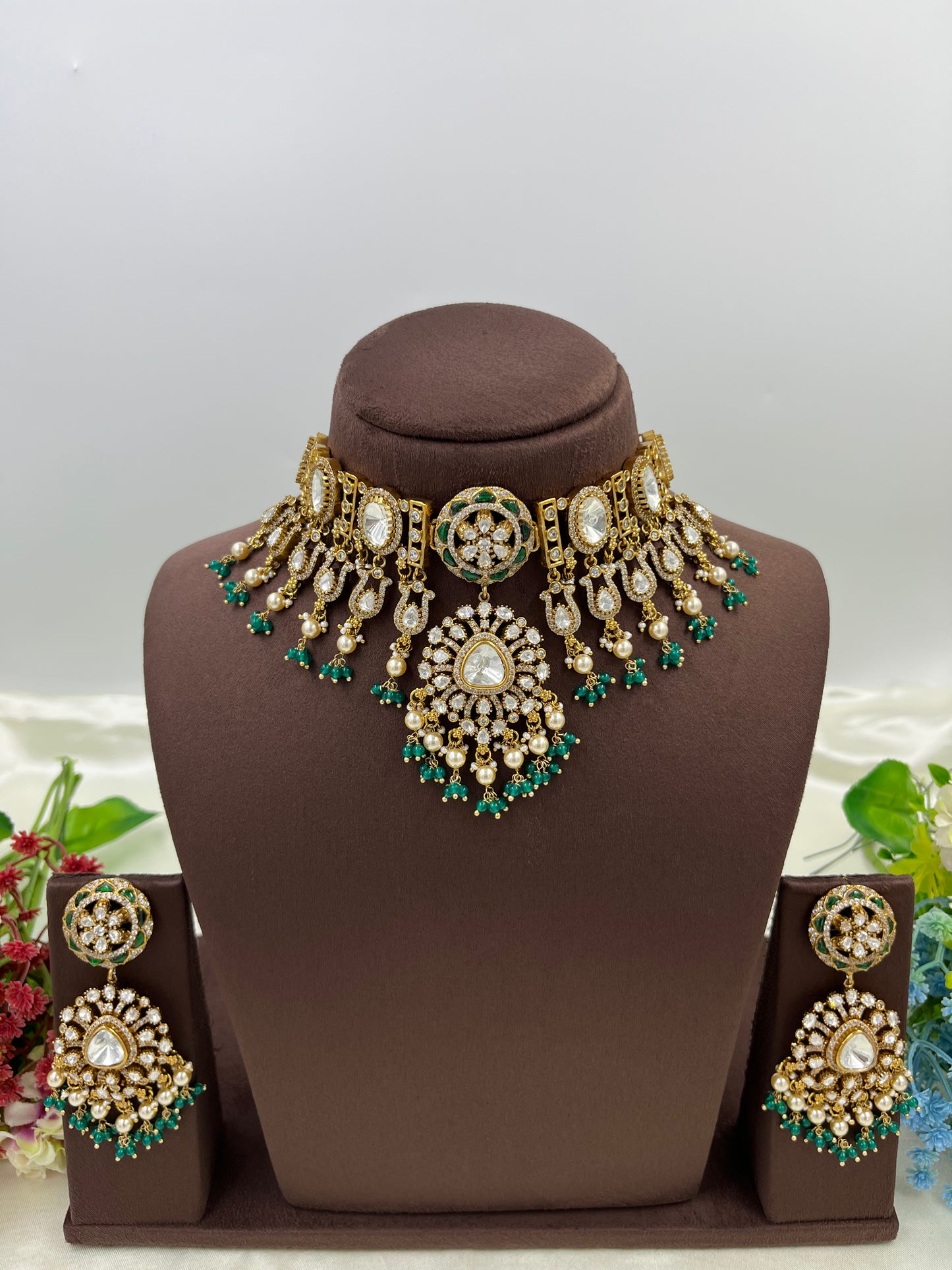Indre Moissanite Choker Necklace