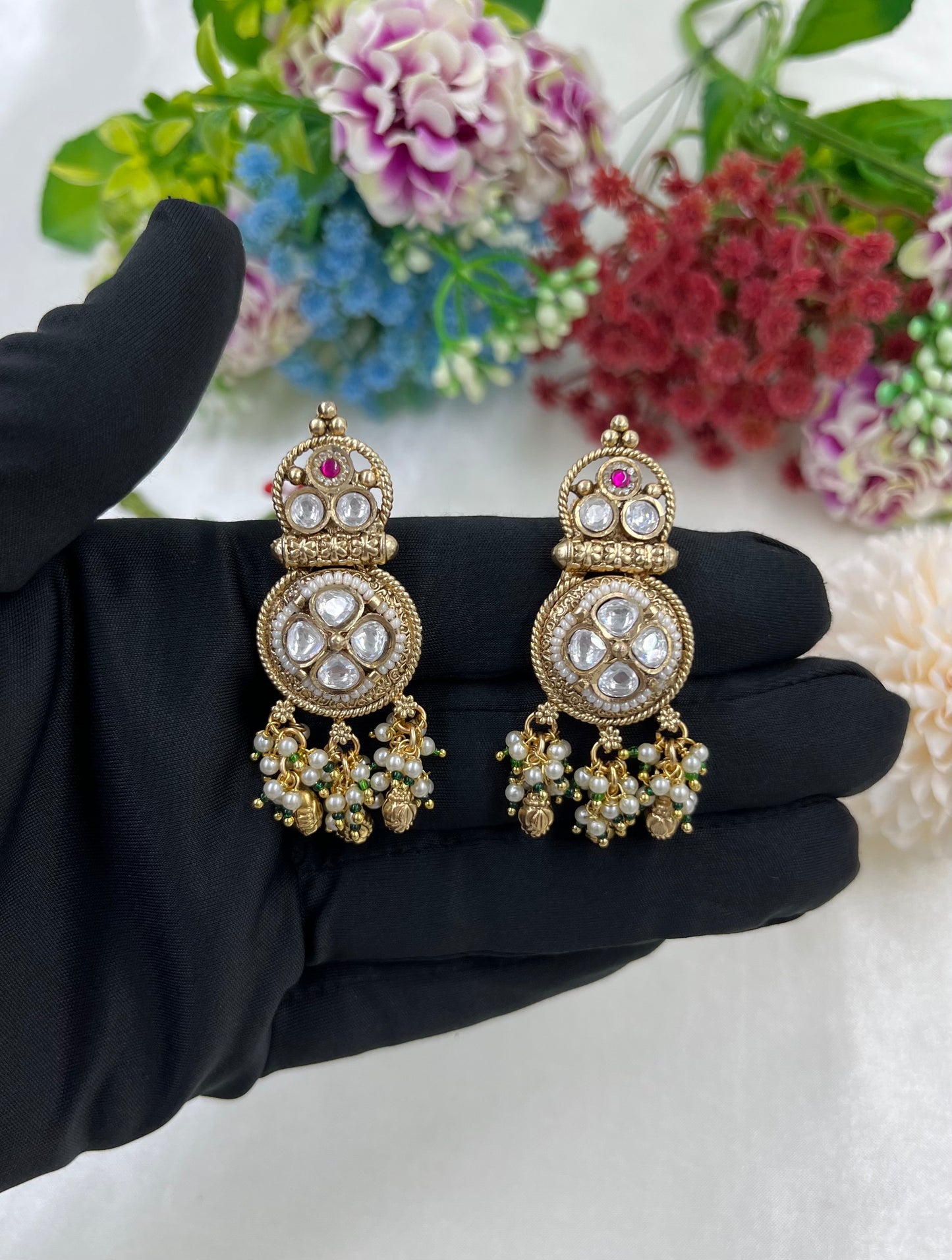 Heena Brass Earing