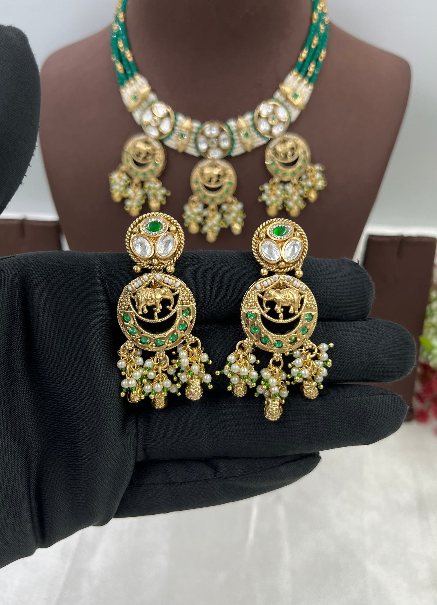 Sanvi Heritage Premium Moti Necklace