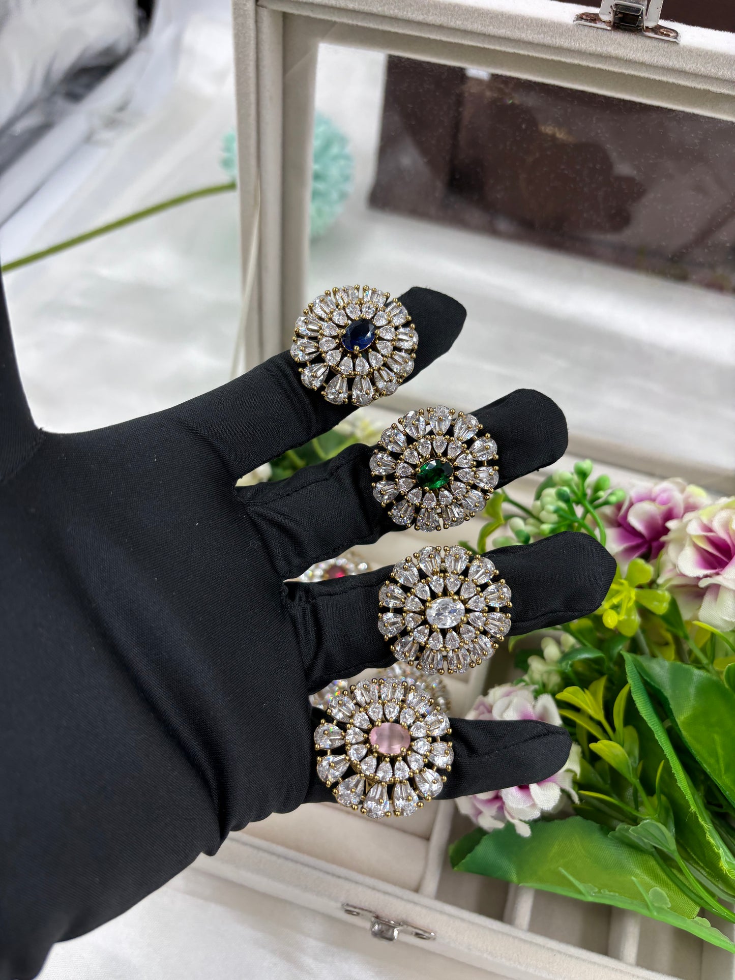 Diya Premium Victorian American Diamond Fingering