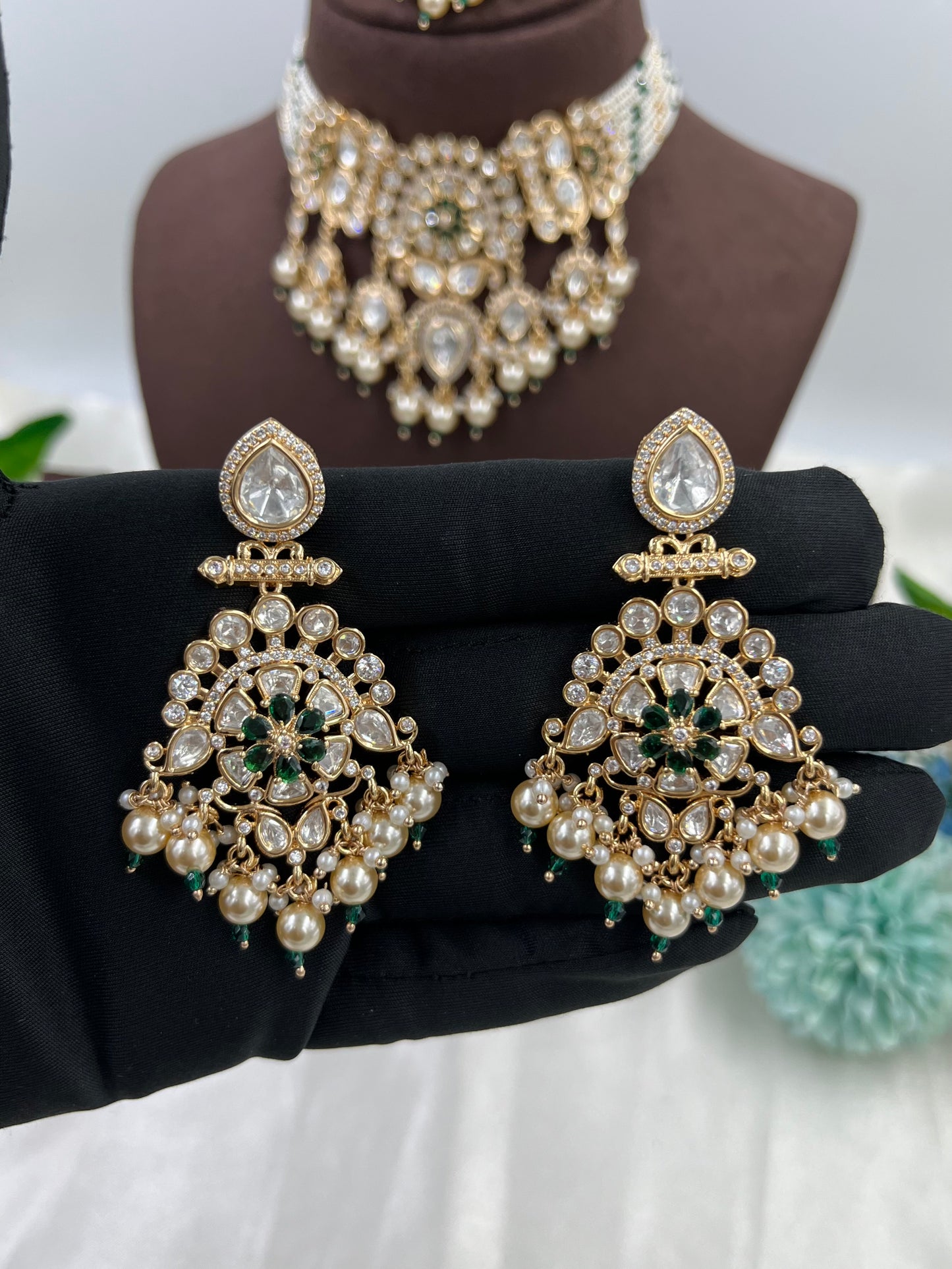 Ziva Premium Moissanite Kundan Necklace