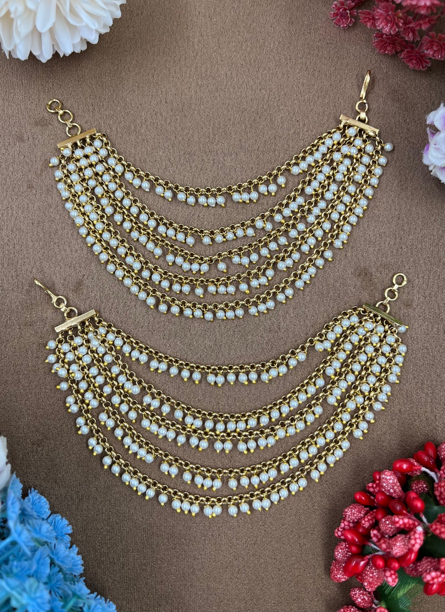 Alka Pearl Ear Chain