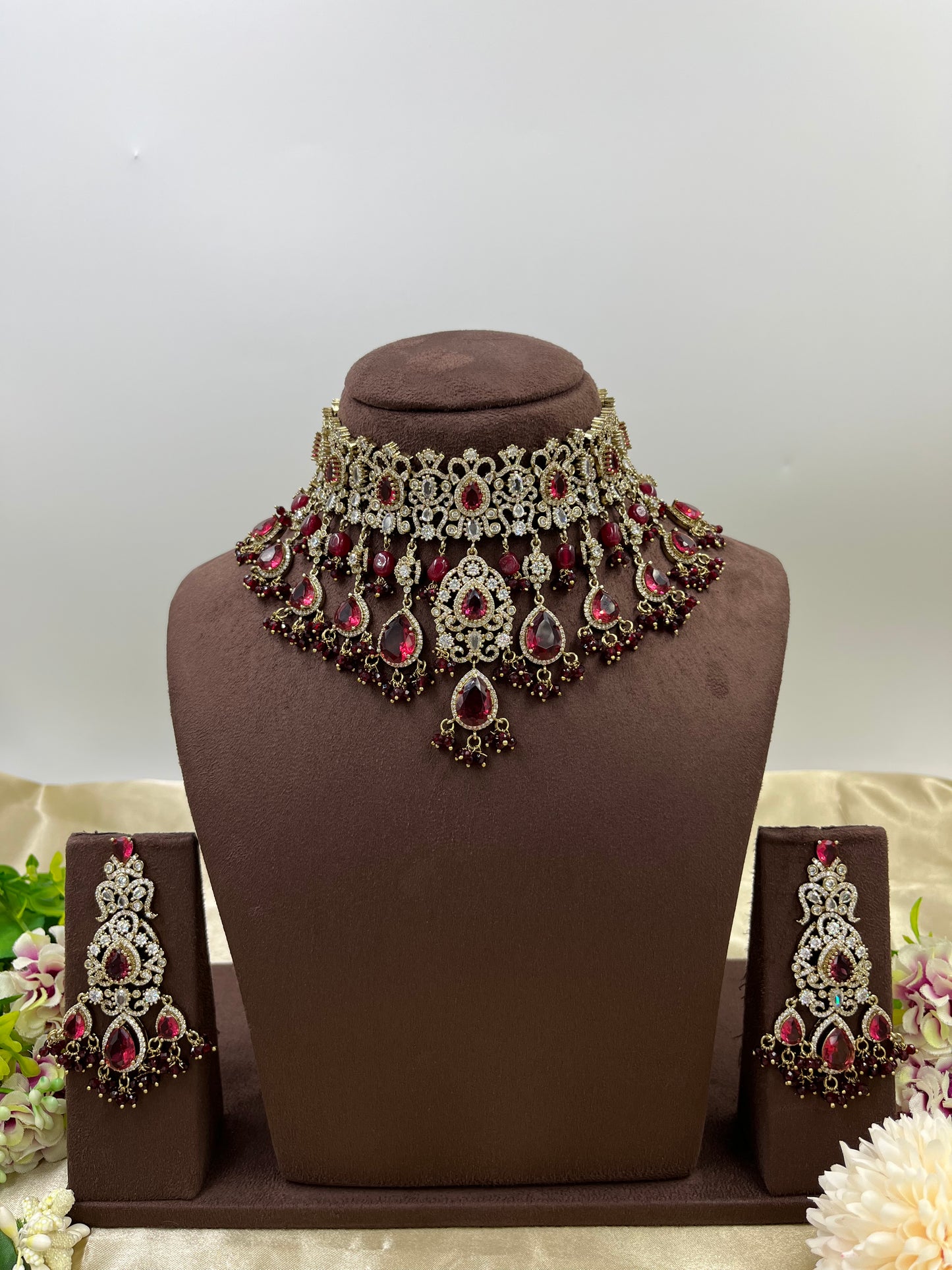 Soveria Victorian Heavy Chokar Necklace