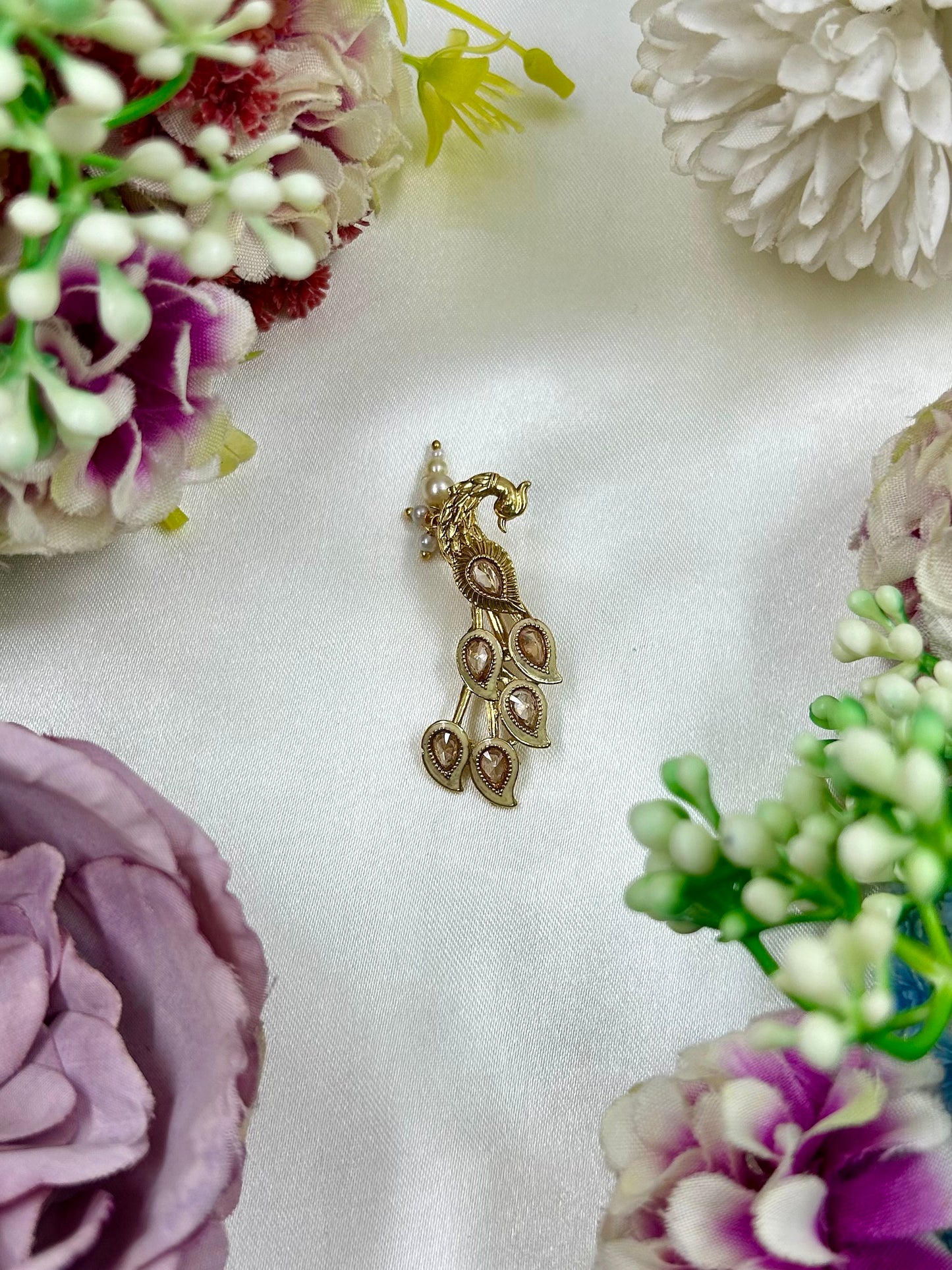 Prapti Peacock Design Nose Ring