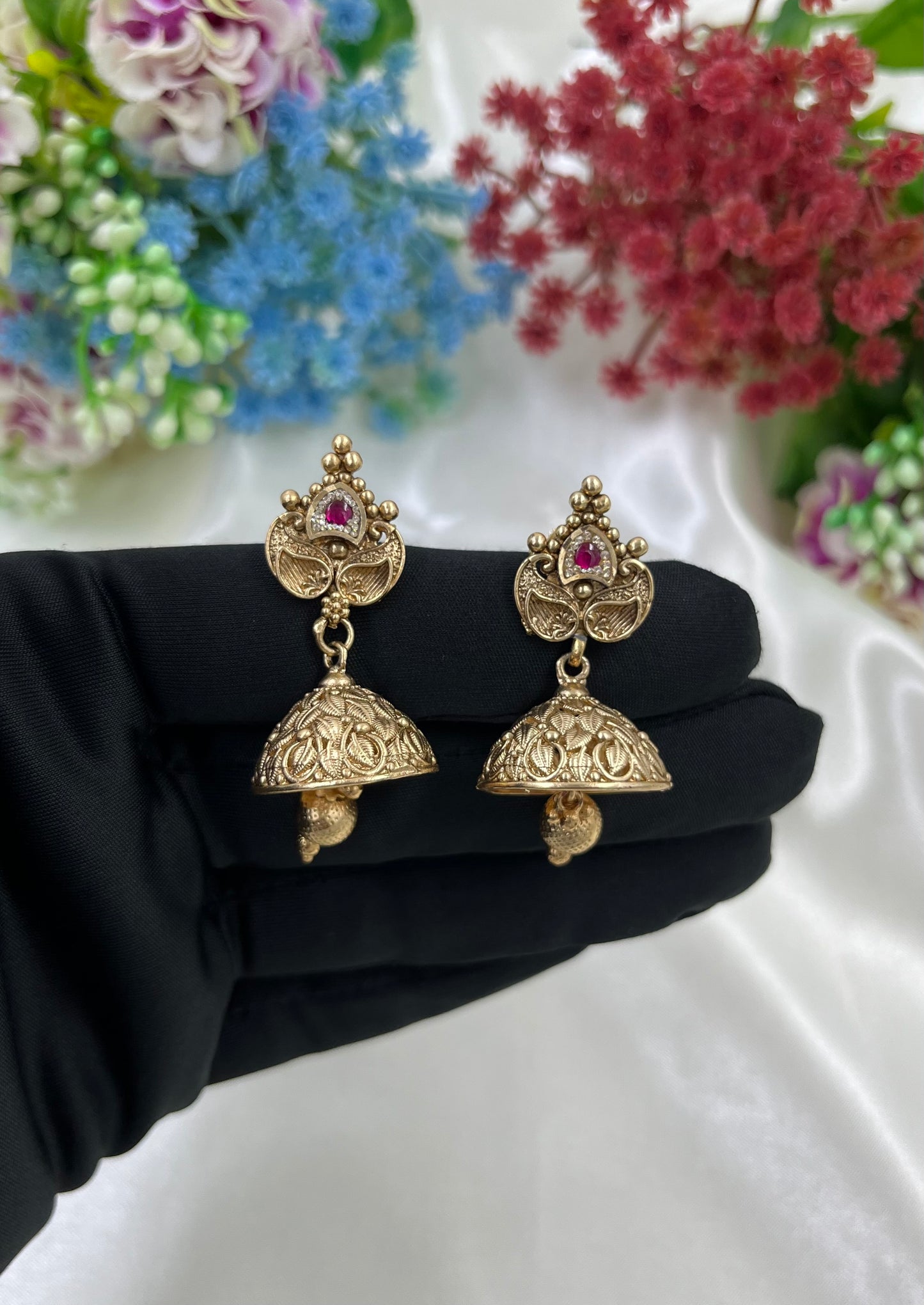 Aadya Brass Jhumka