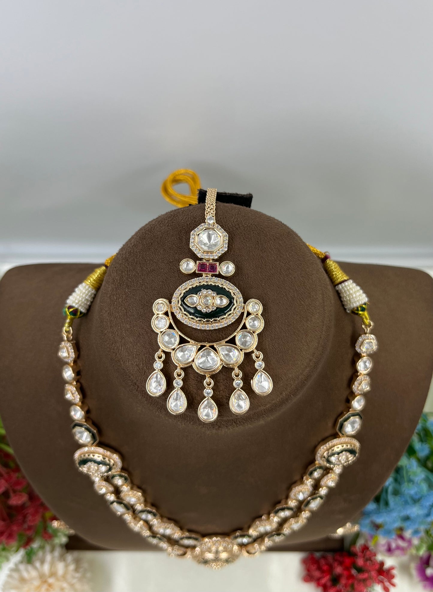 Arisya Moissanite Kundan Necklacel