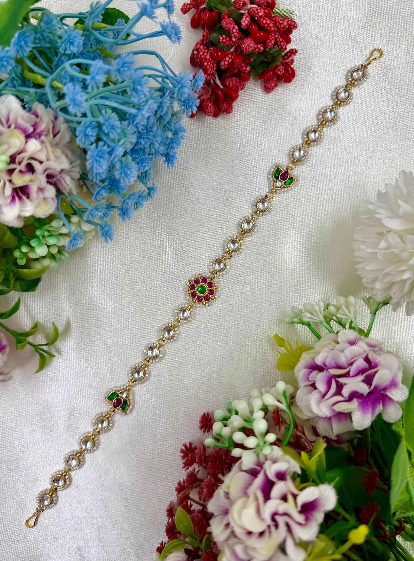 Laxmi Pachi Kundan Sheesh Patti