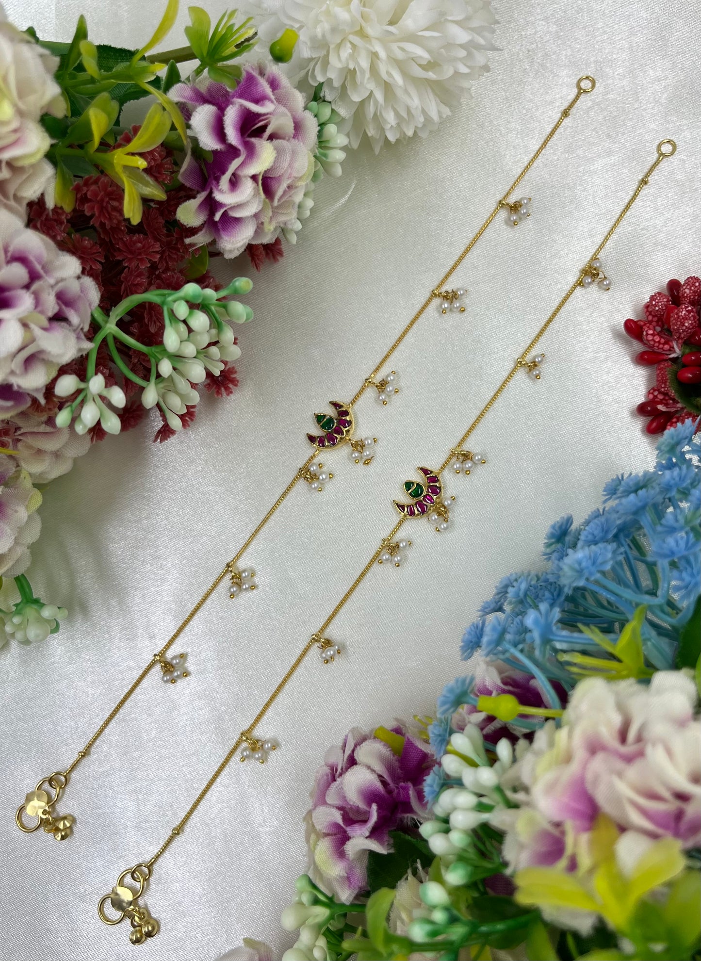 Shivani Pachi Kundan Anklet