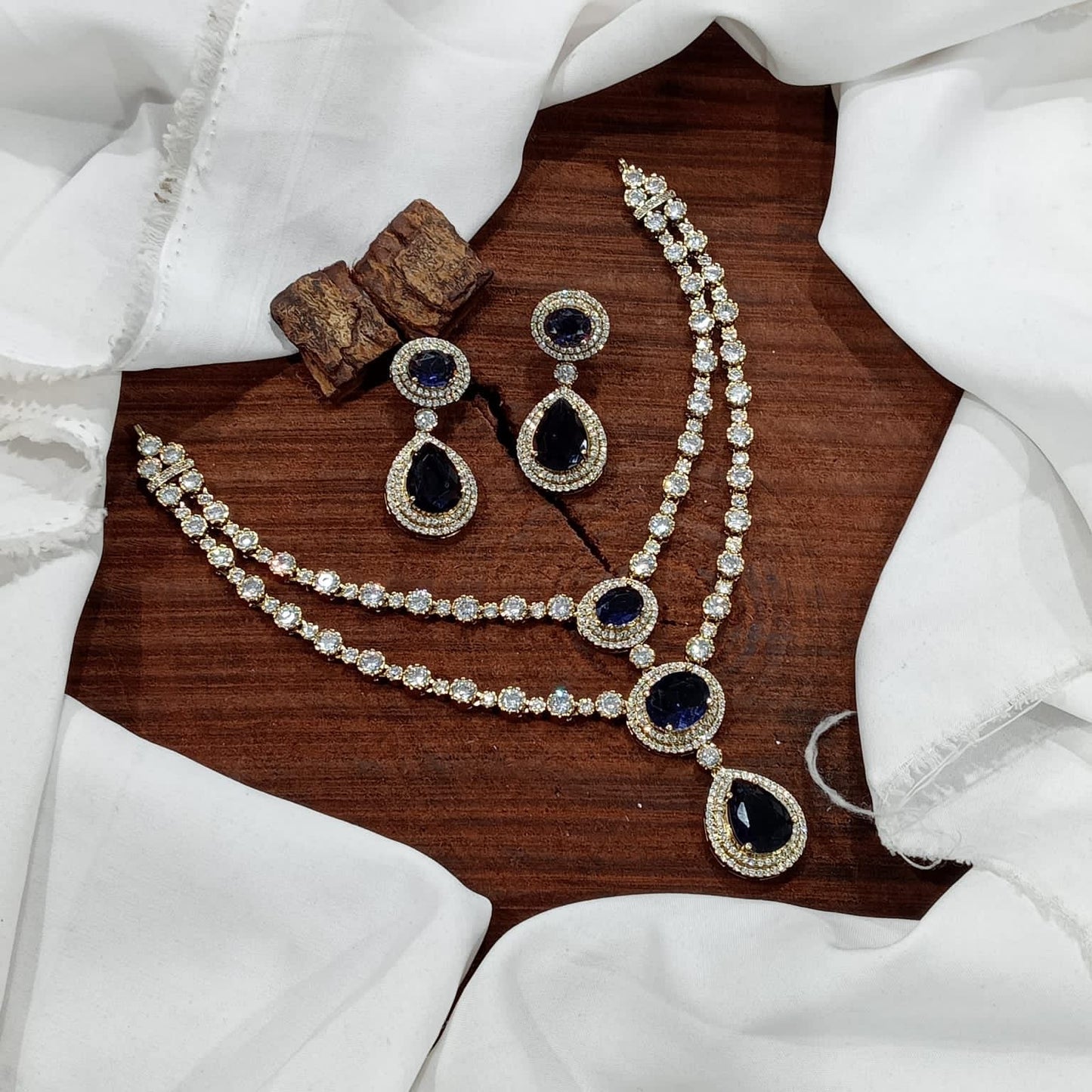Rose Quartz Victorian Necklace Set