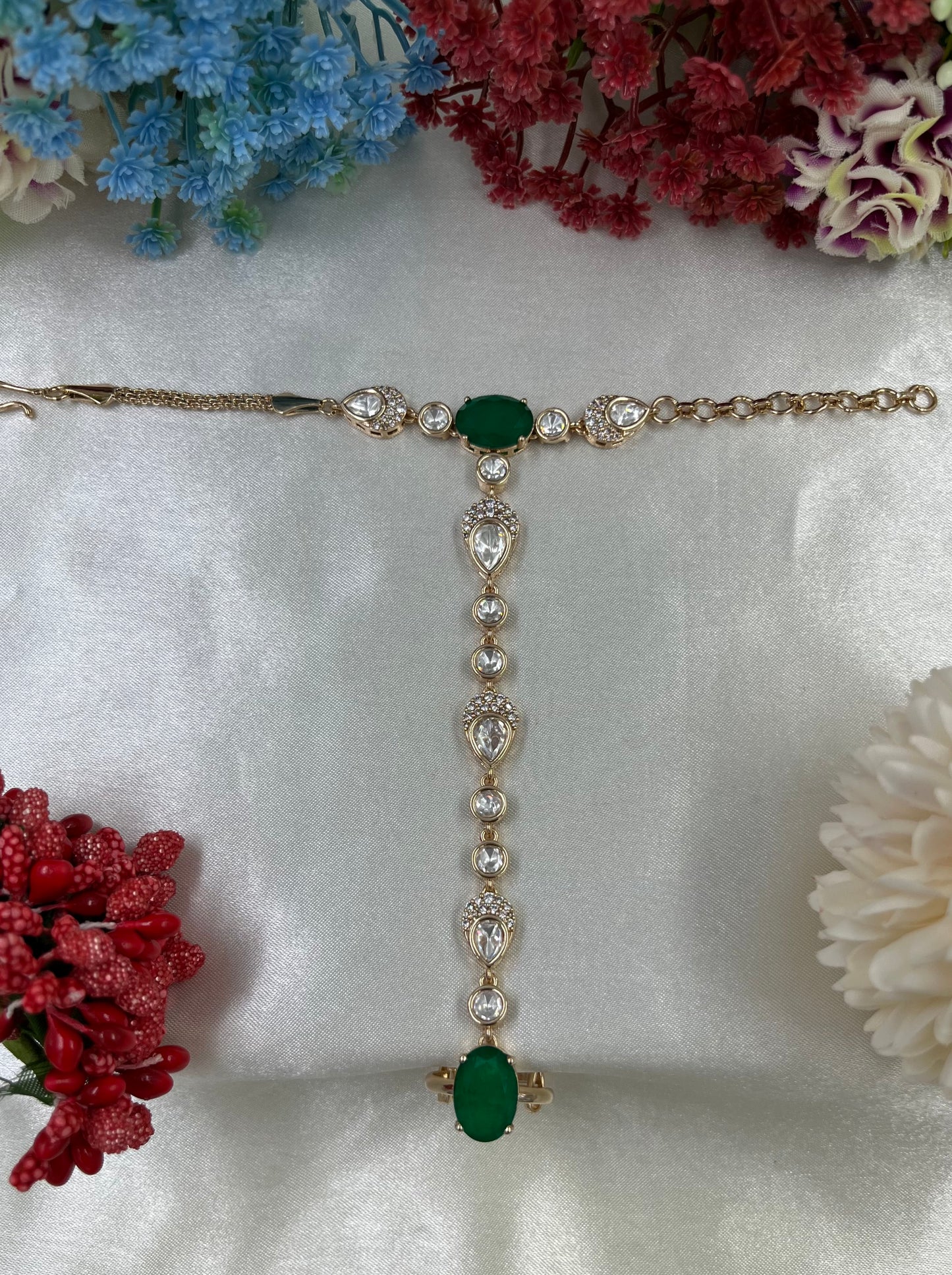 Noor Moissanite Premium Hath Panja (One pis)