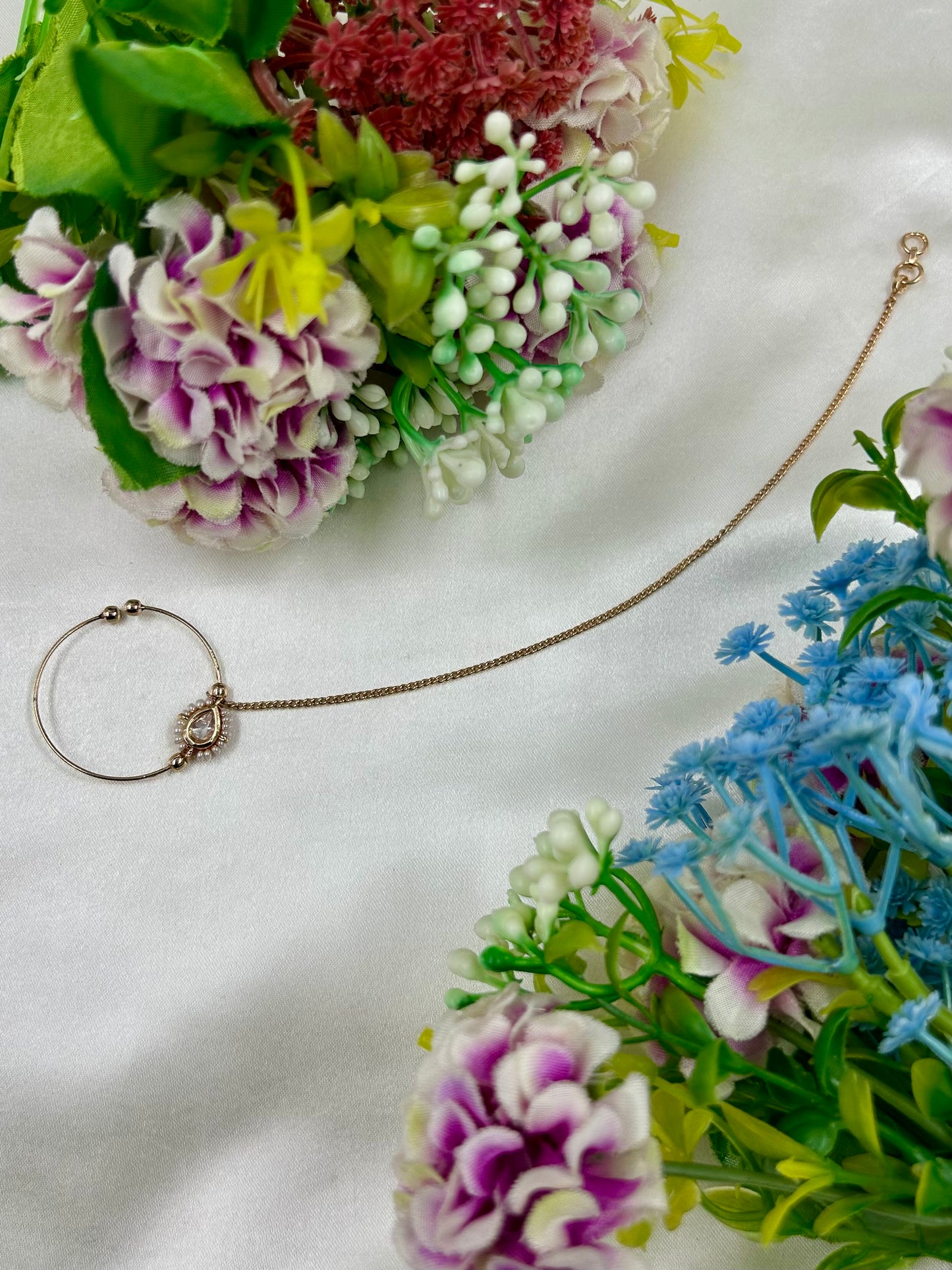 Chhaya Moissanite Nose Ring