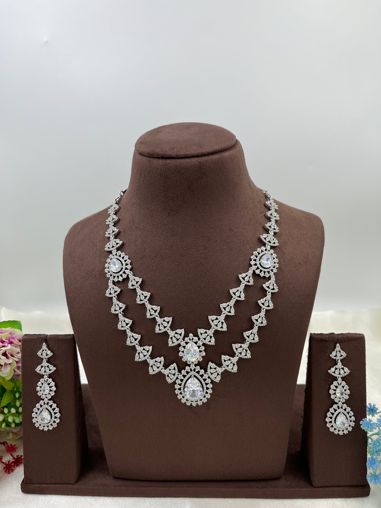 Sona double layer Necklace set
