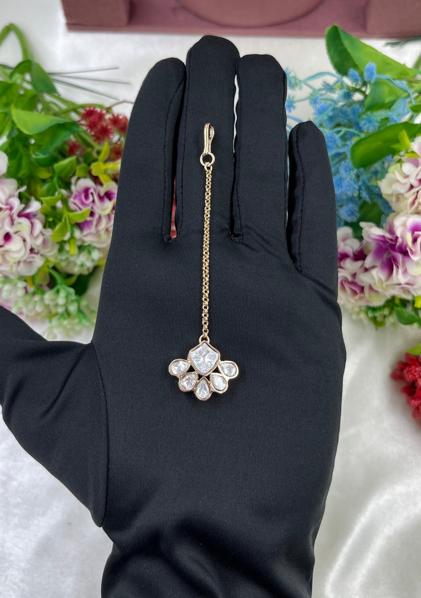 Chitra Moissanite Mang Tika
