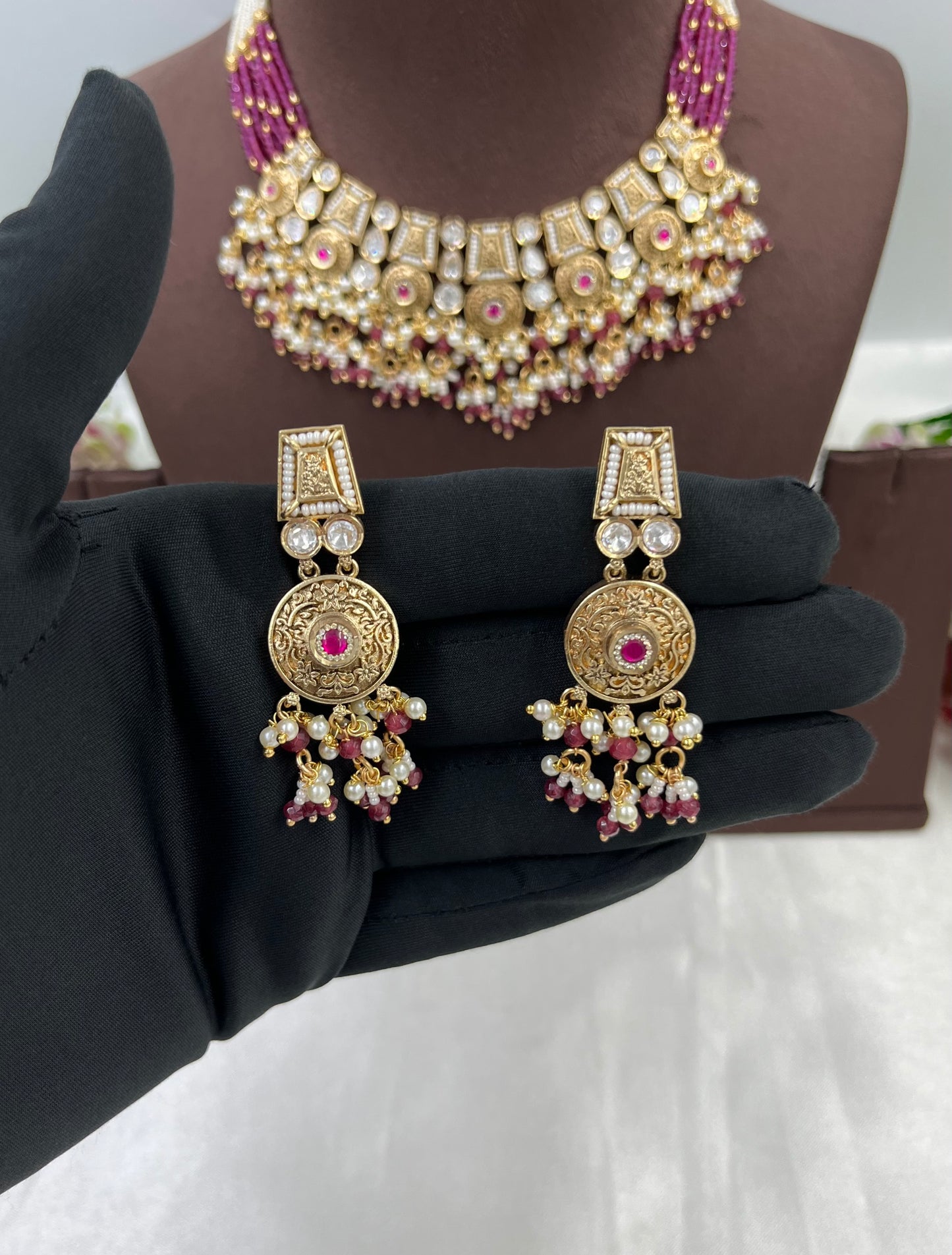 Poonam Heritage Premium Moti Necklace