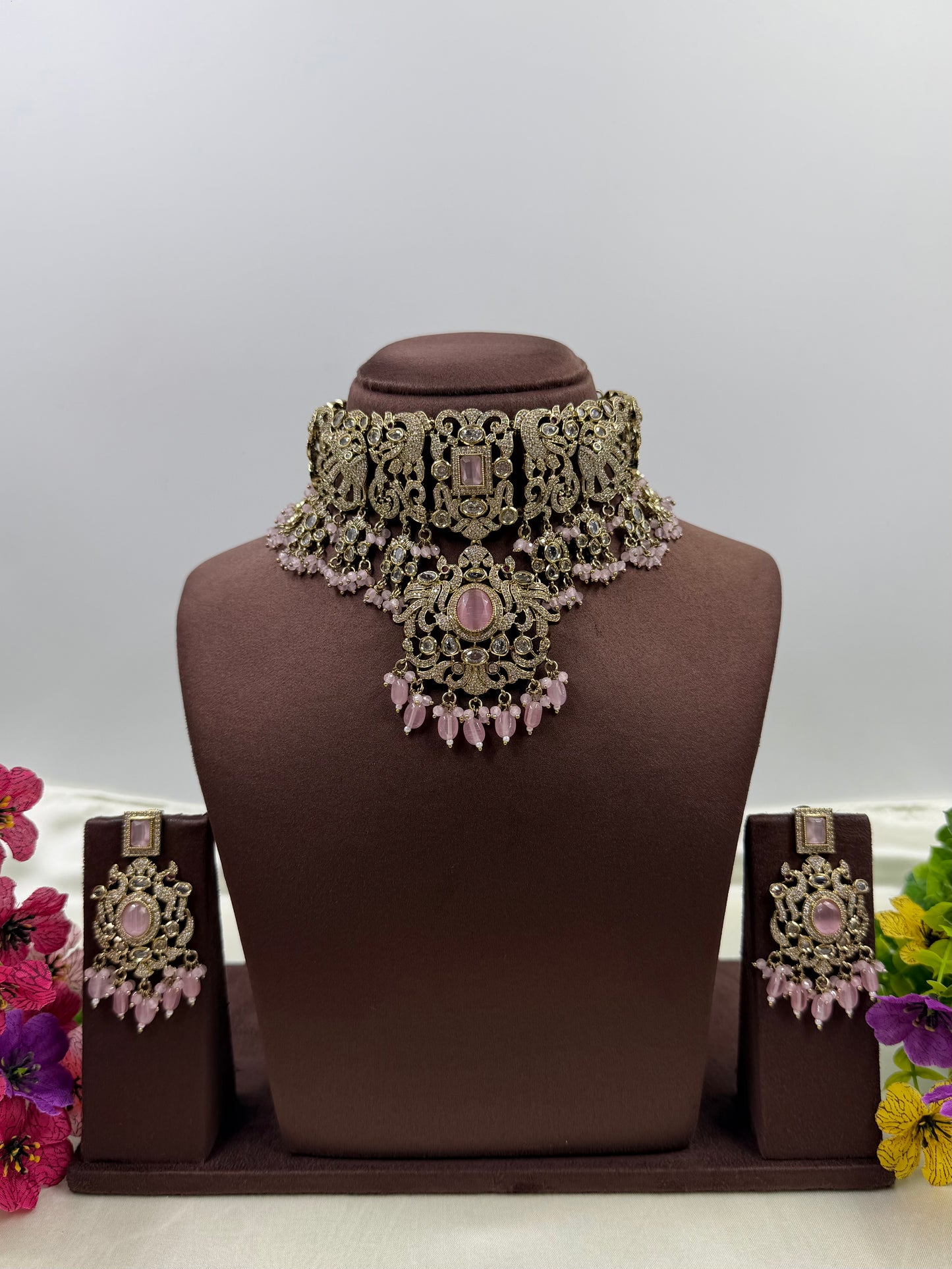 Tanya Victorian Choker Necklace Set