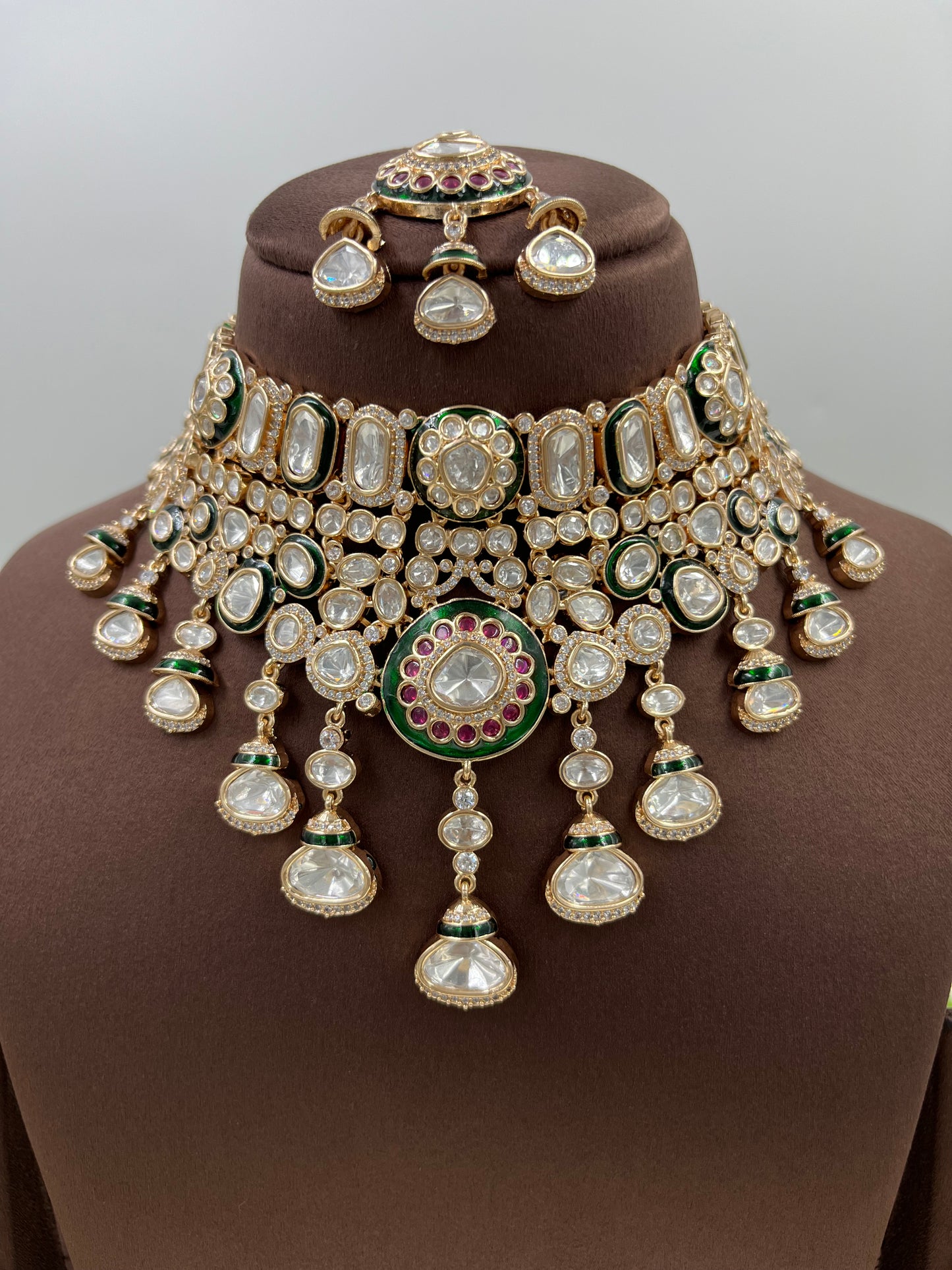 Meher Choker Moissanite Kundan Necklace