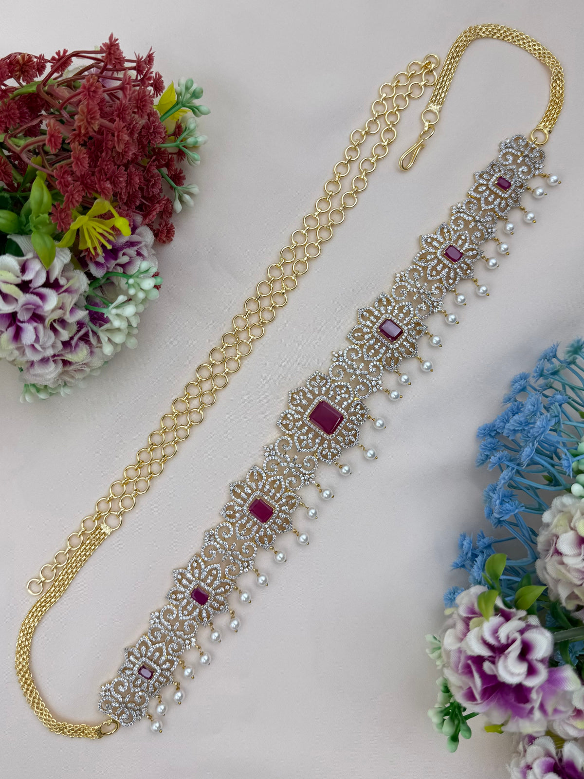 Hina American Diamond Kamarpatta