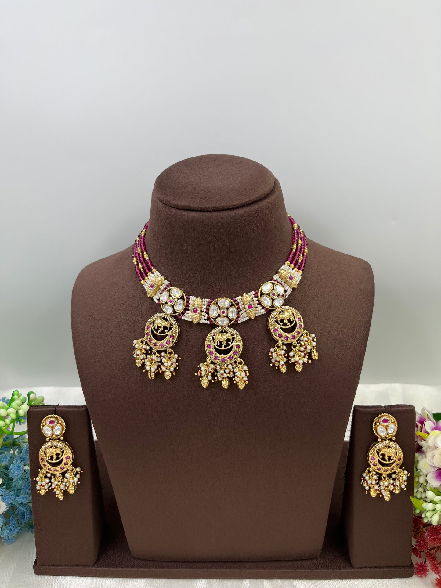 Sanvi Heritage Premium Moti Necklace