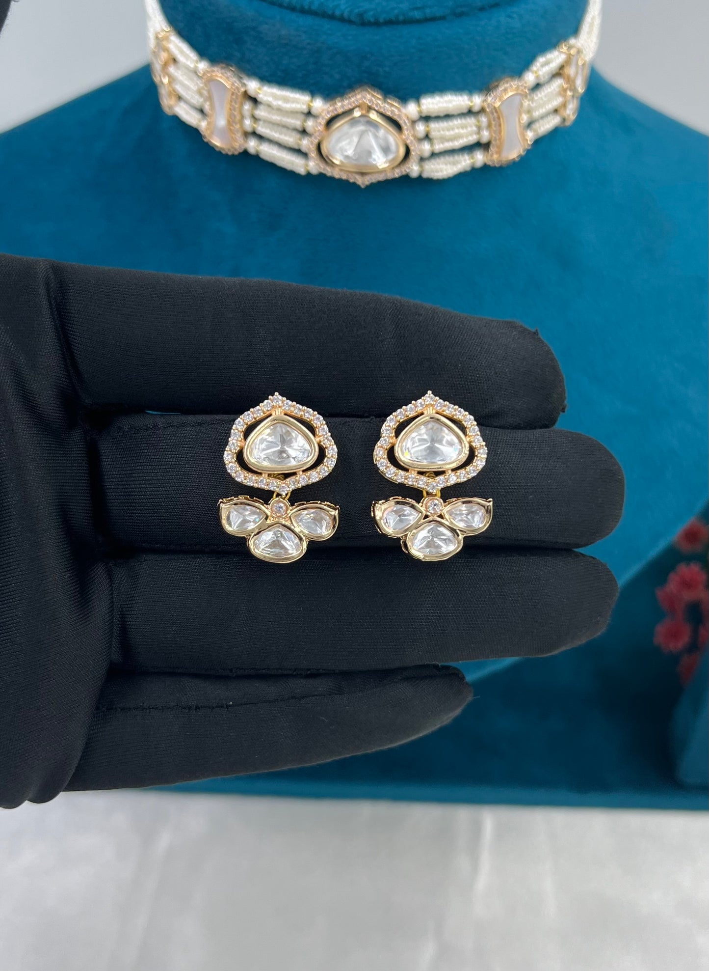 Moonlit Sparkle Moissanite Choker Necklace