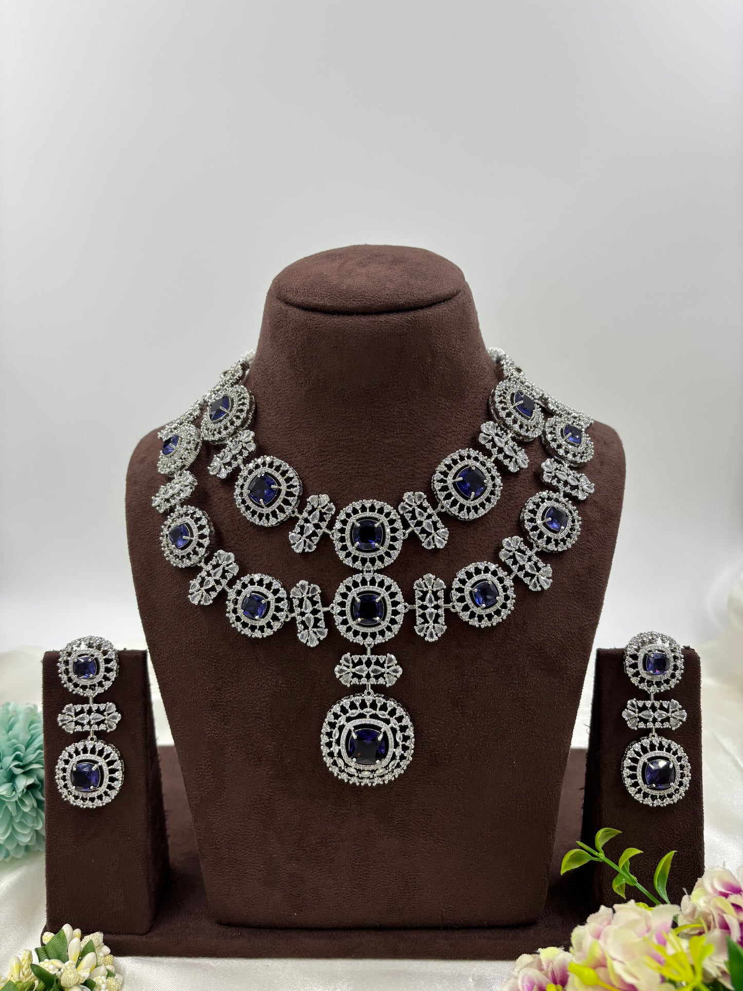 ALIA AMERICAN DIMOND NECKLACE SET