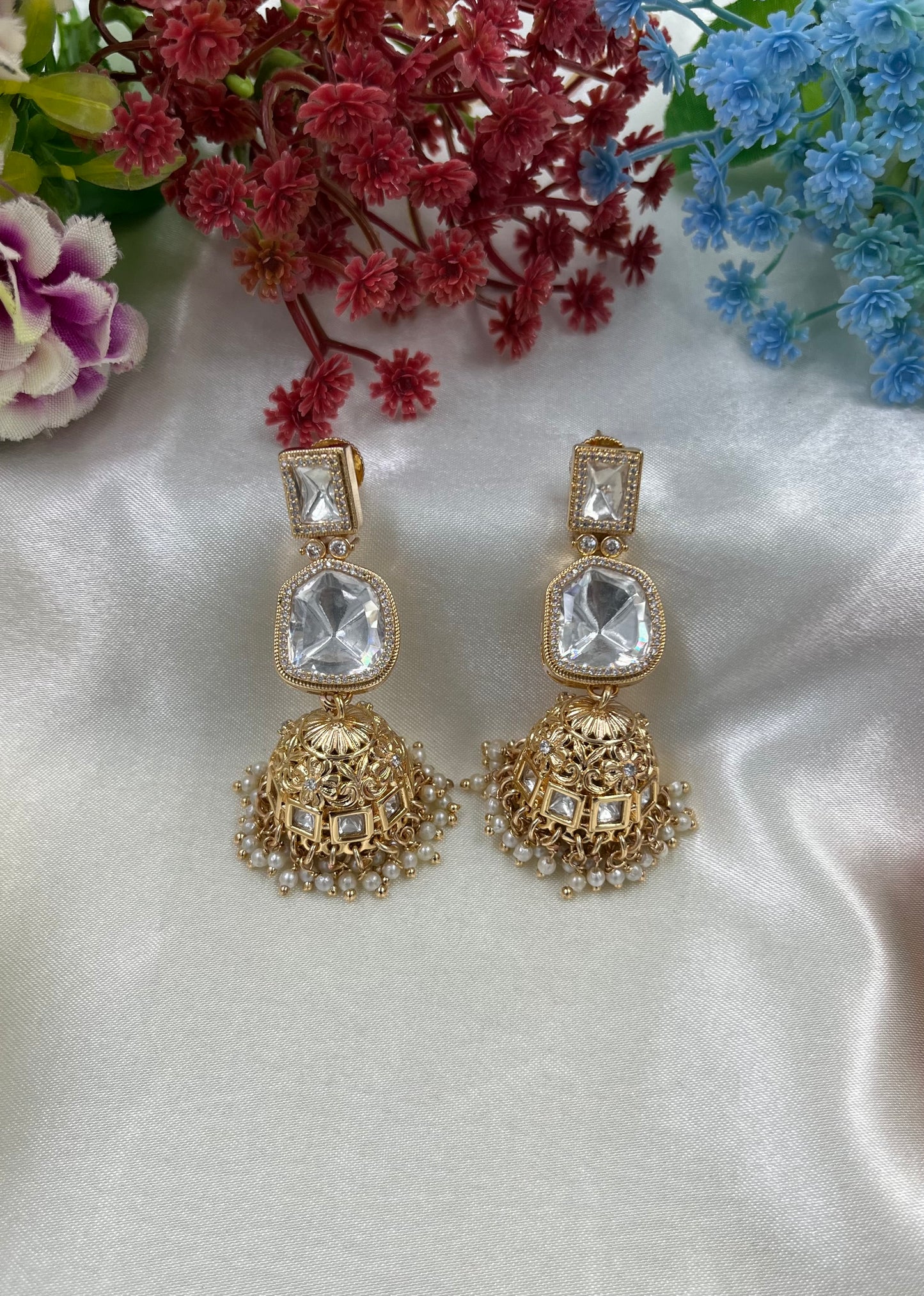 Leele Moissanite Jumka