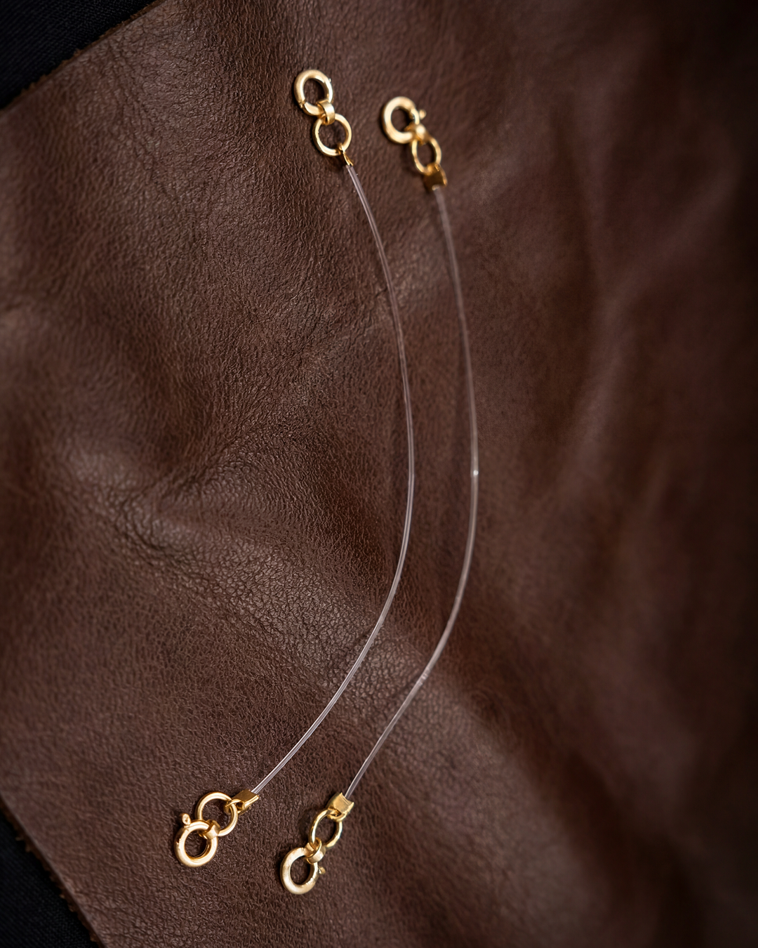 Invisibale Transparent Earring Support Chain Stretchable and Adjustable Lightweight