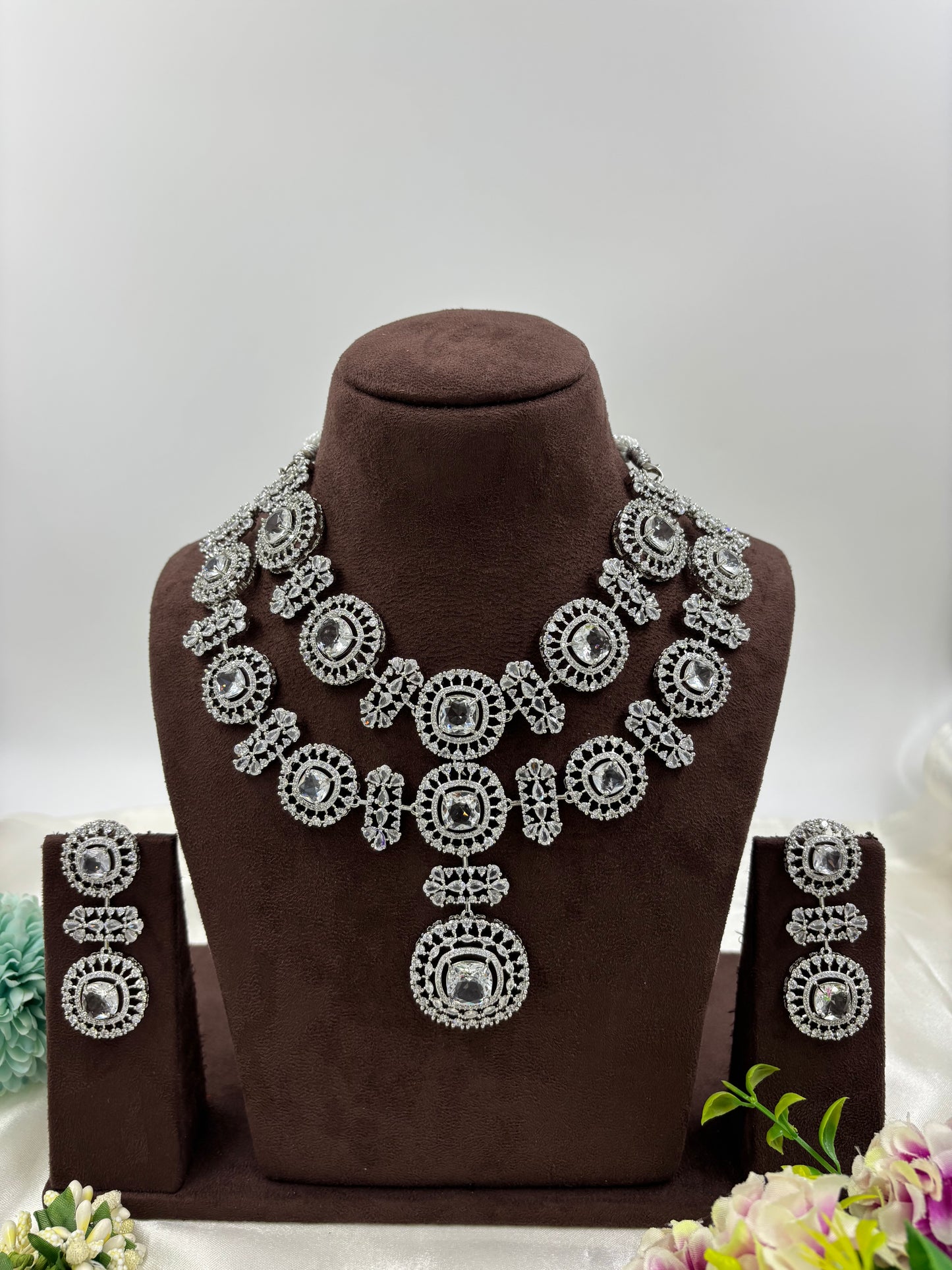 ALIA AMERICAN DIMOND NECKLACE SET