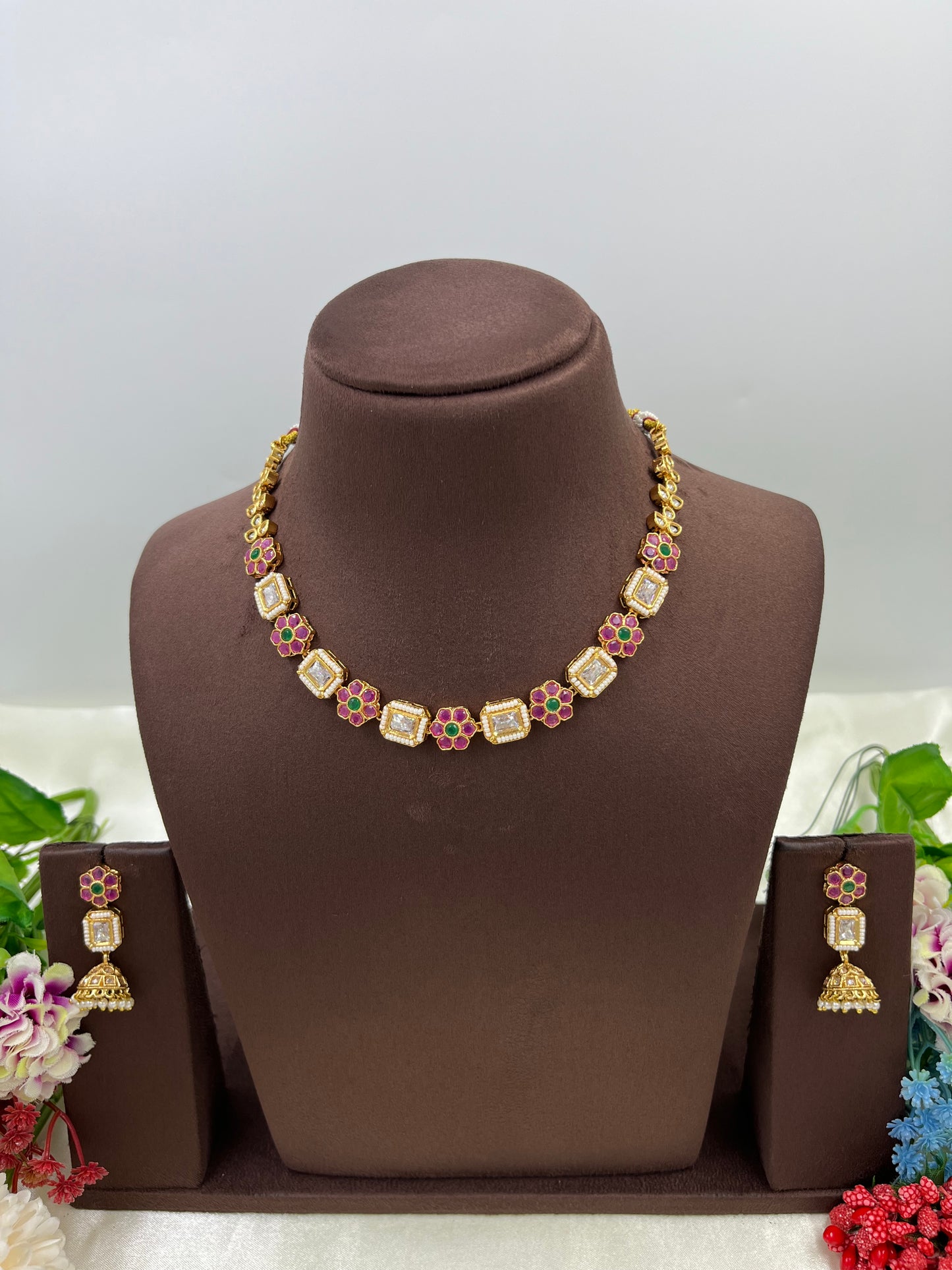 Multi Delicate Kundan Necklace