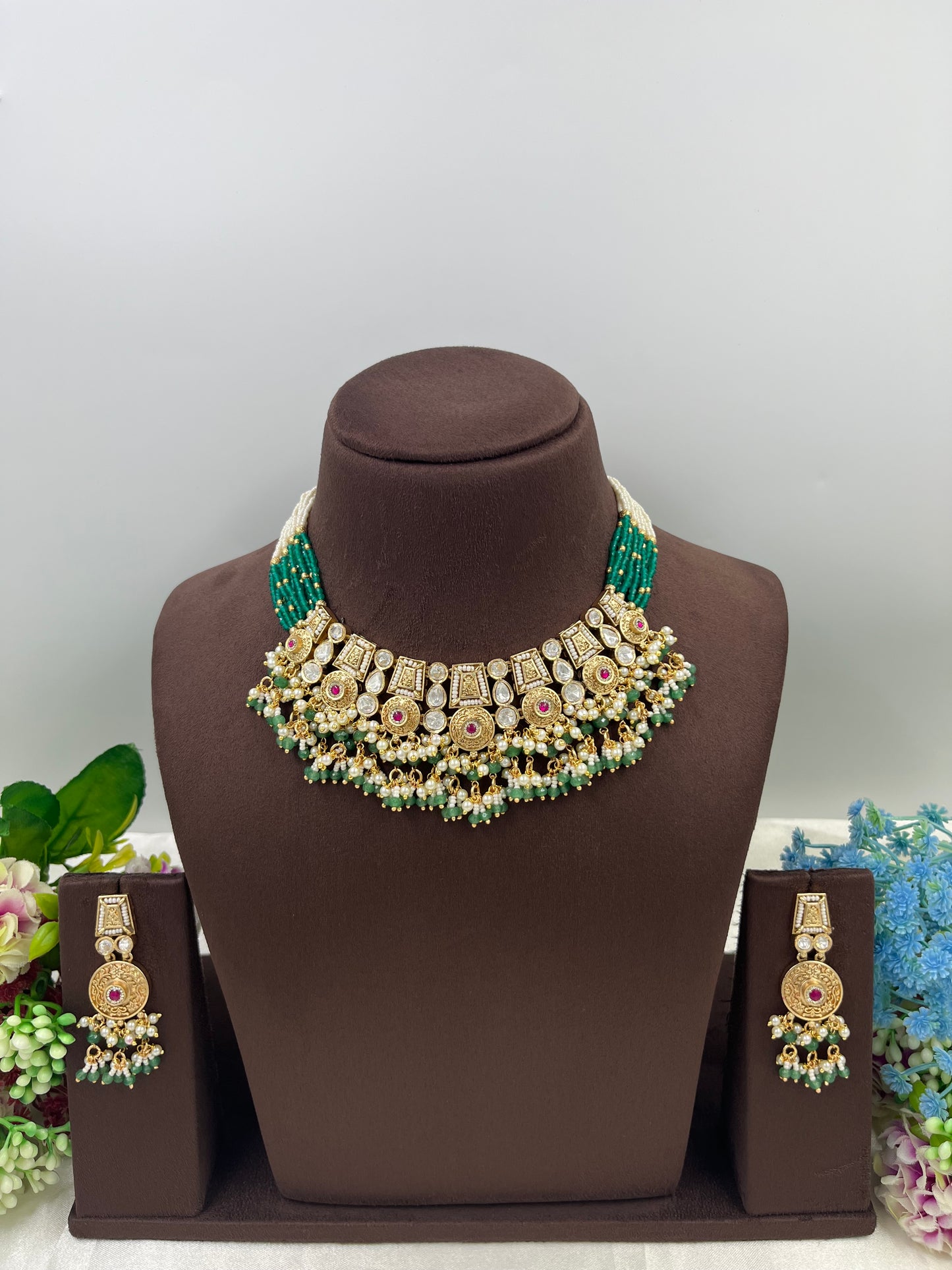 Poonam Heritage Premium Moti Necklace