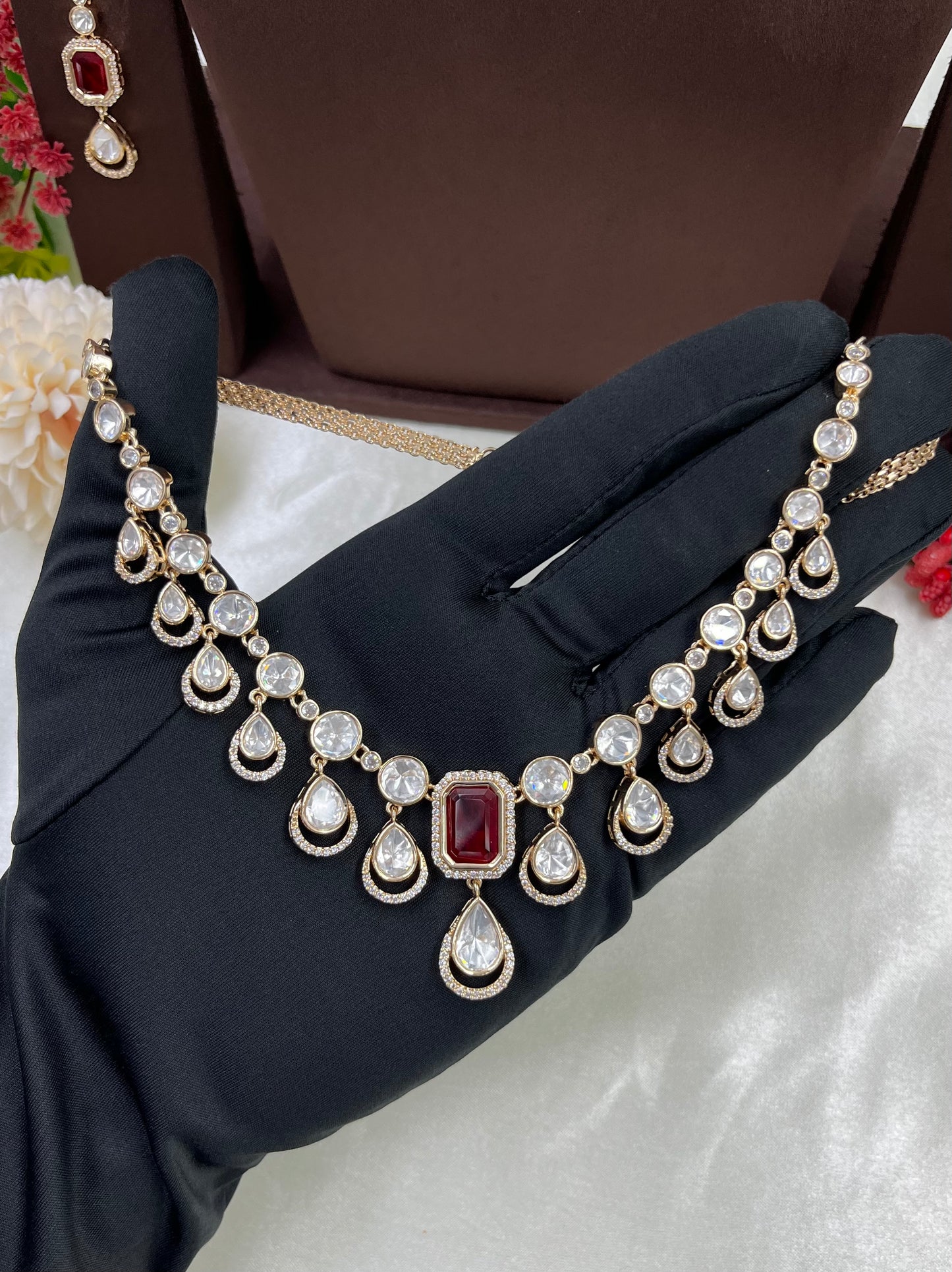 Tarabai Premium Moissanite Necklace