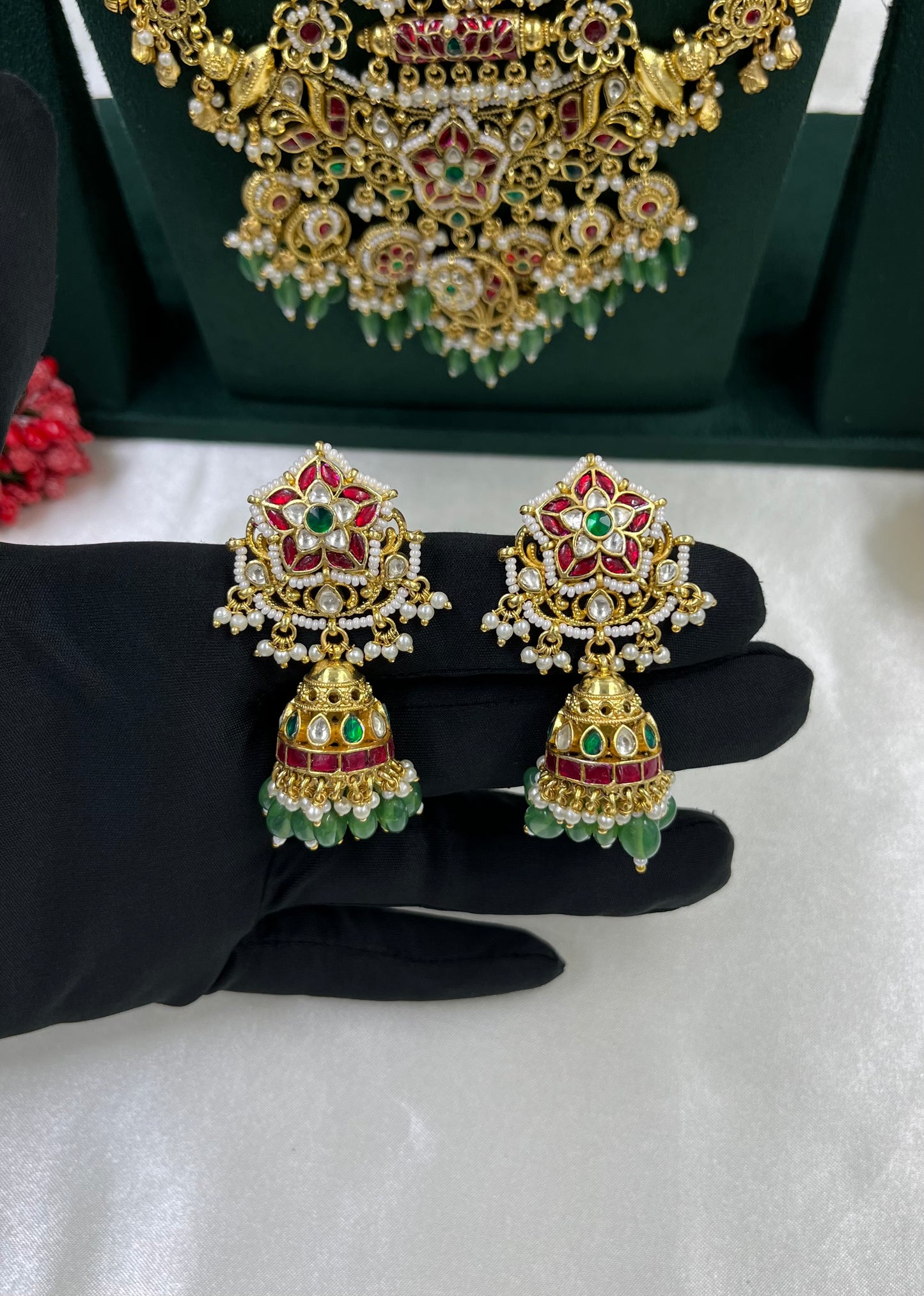 Rupmati Pachi Kundan Combo Set