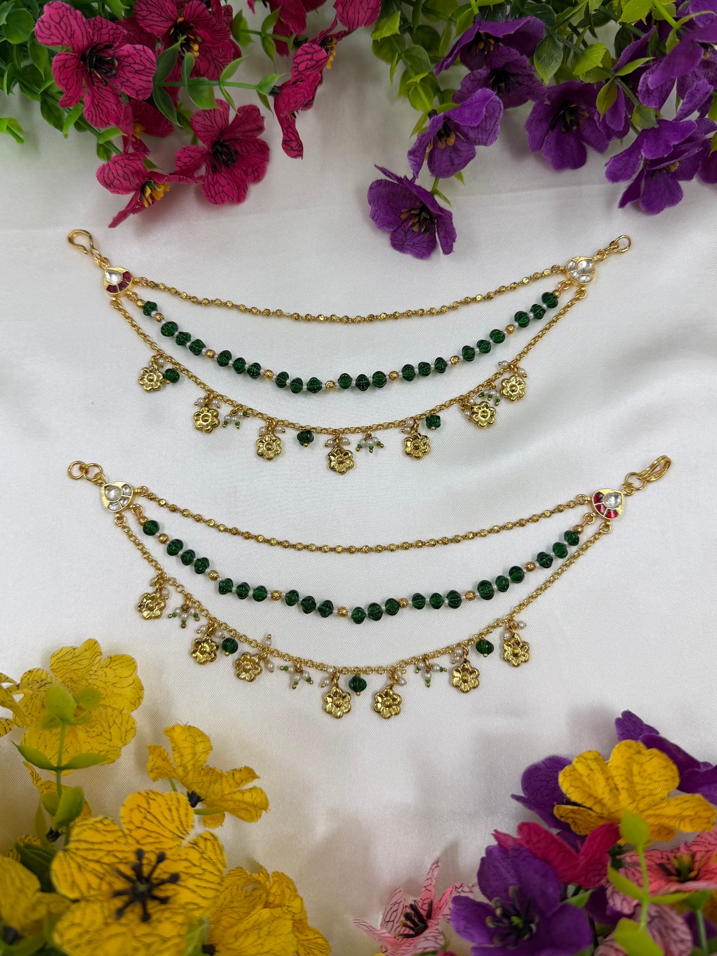 Tejal Pachi kundan Ear Chain