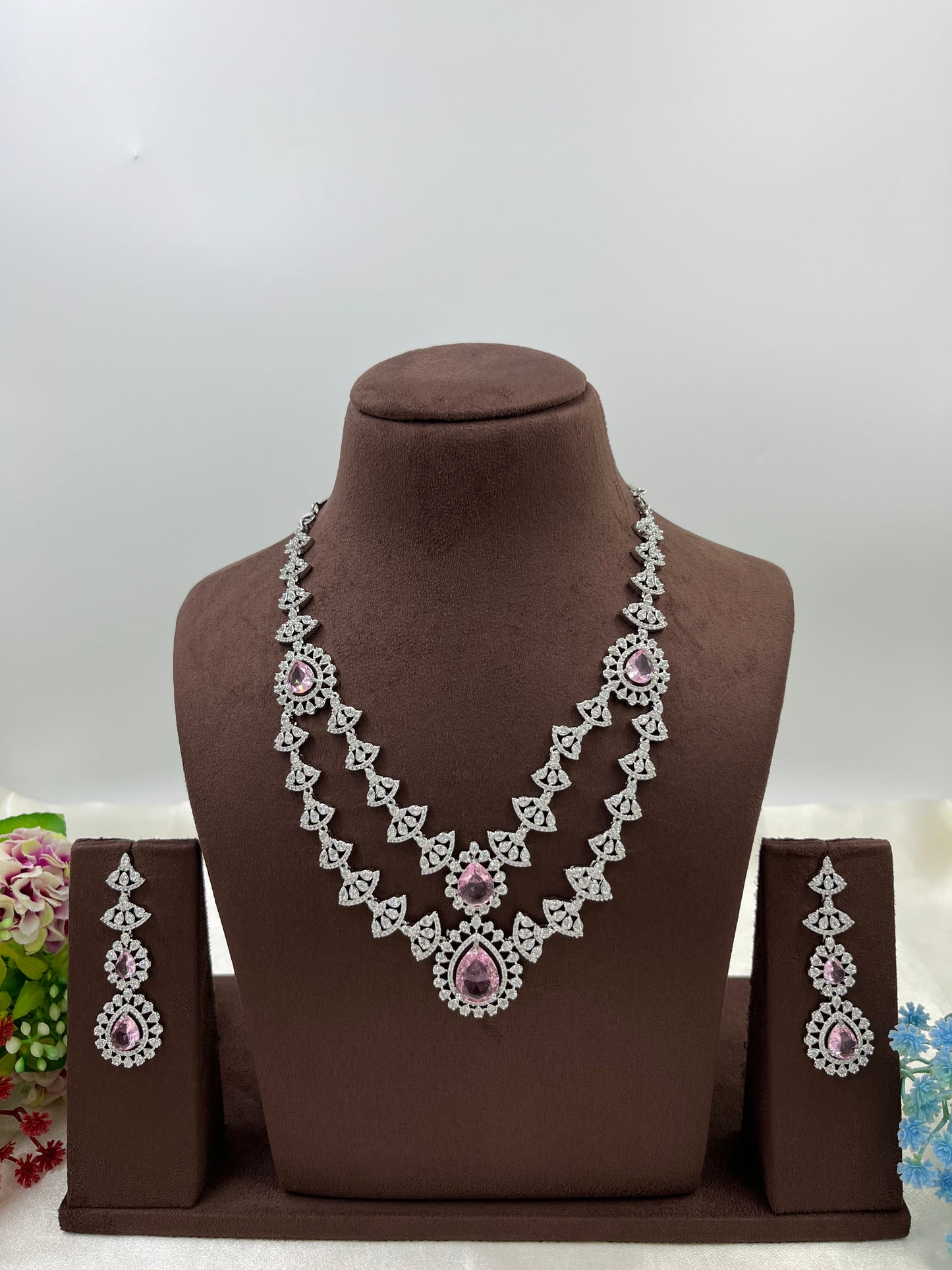 Sona double layer Necklace set