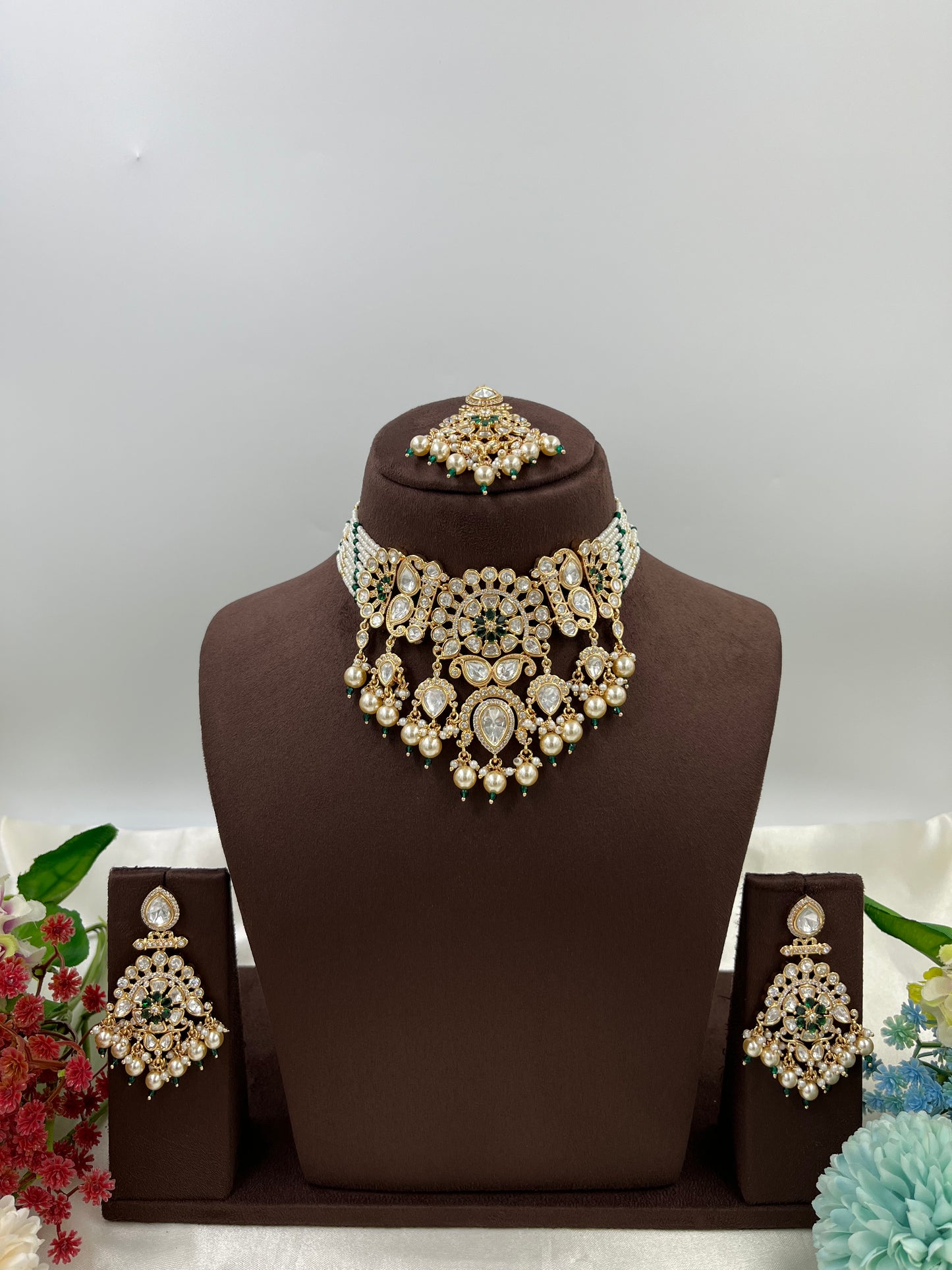 Ziva Premium Moissanite Kundan Necklace