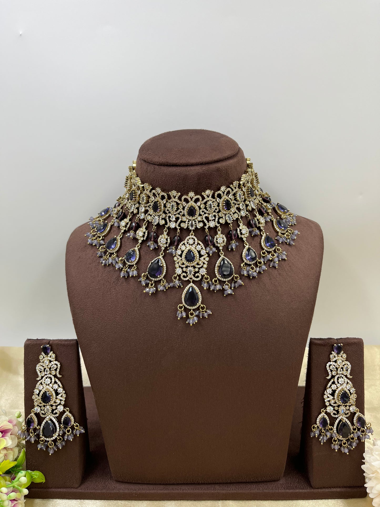 Soveria Victorian Heavy Chokar Necklace