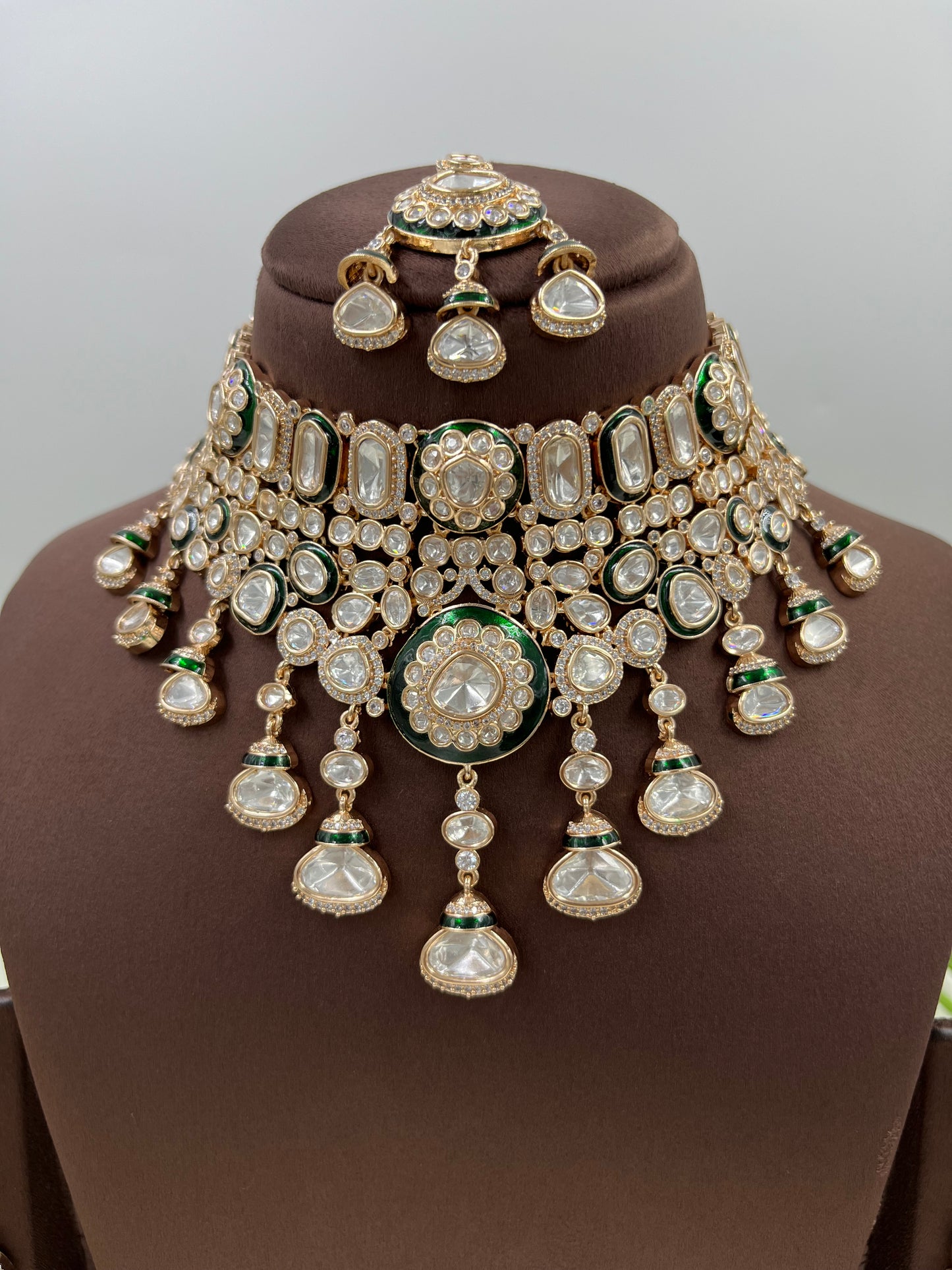 Meher Choker Moissanite Kundan Necklace