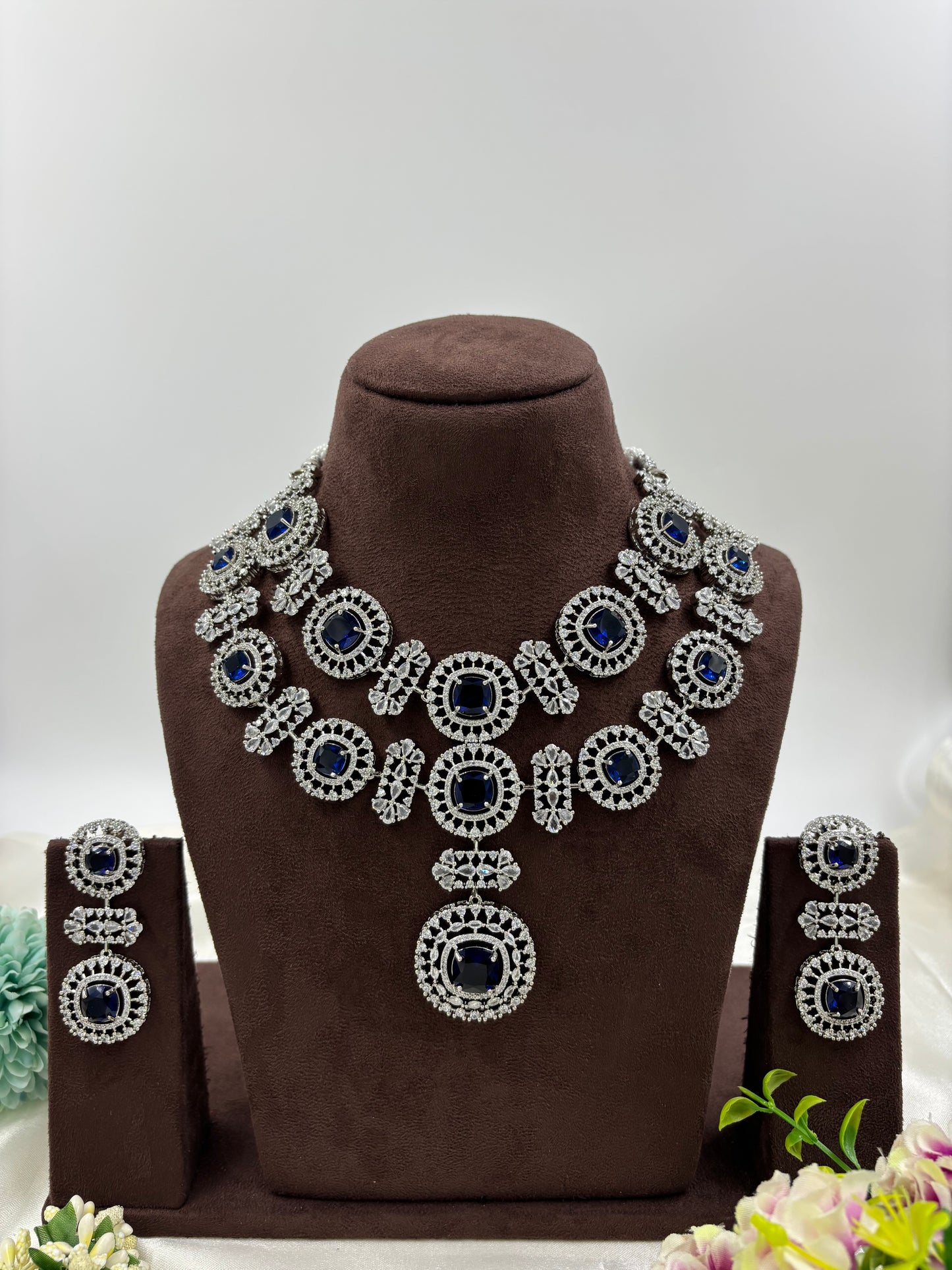 ALIA AMERICAN DIMOND NECKLACE SET
