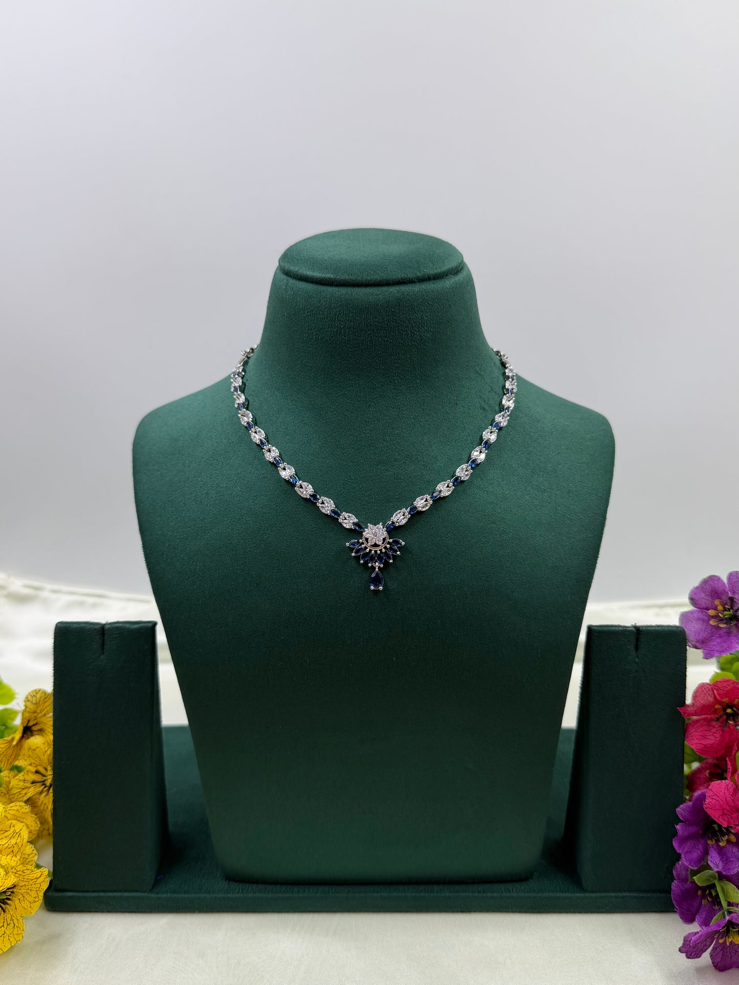 Udaya American Diamond Necklace Without Earring