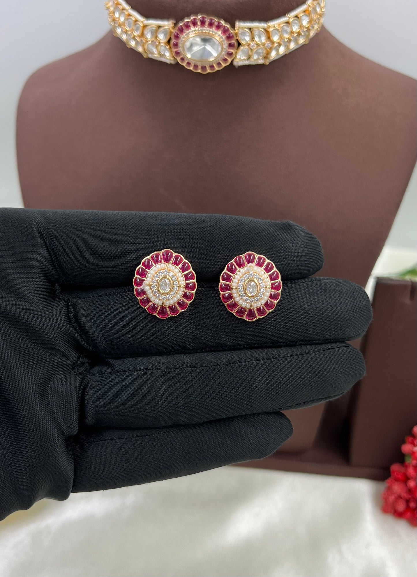 Akira Moissanite Kundan Choker