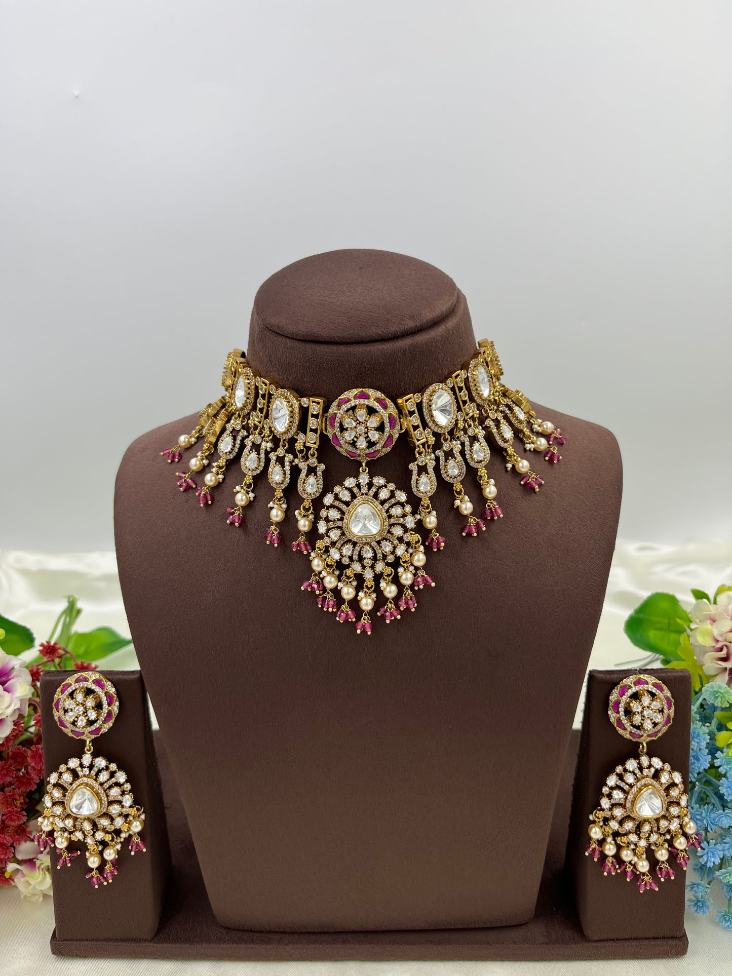 Indre Moissanite Choker Necklace