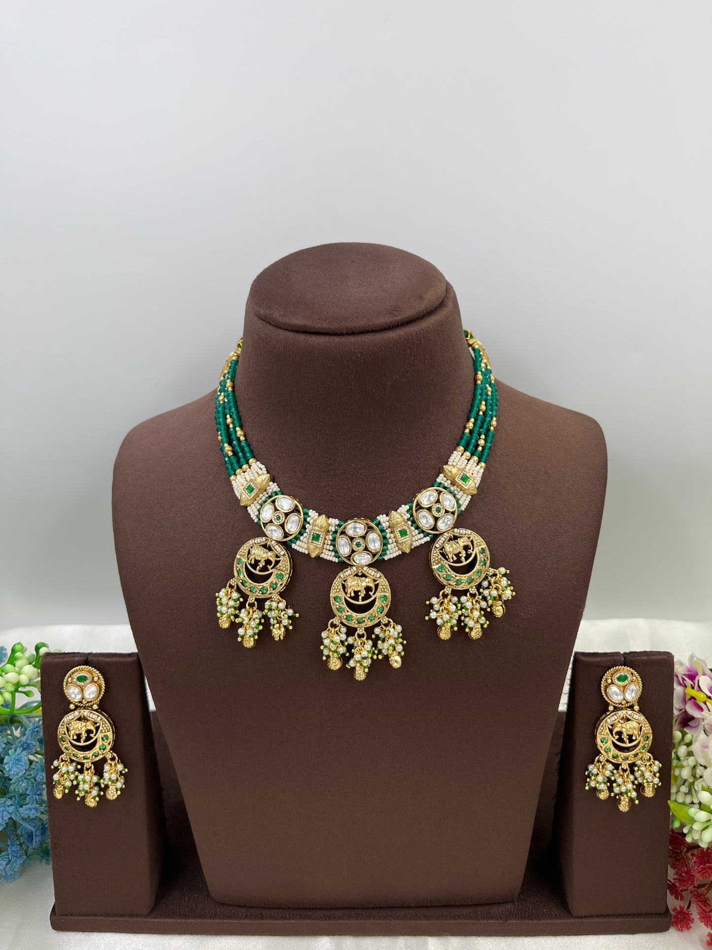 Sanvi Heritage Premium Moti Necklace